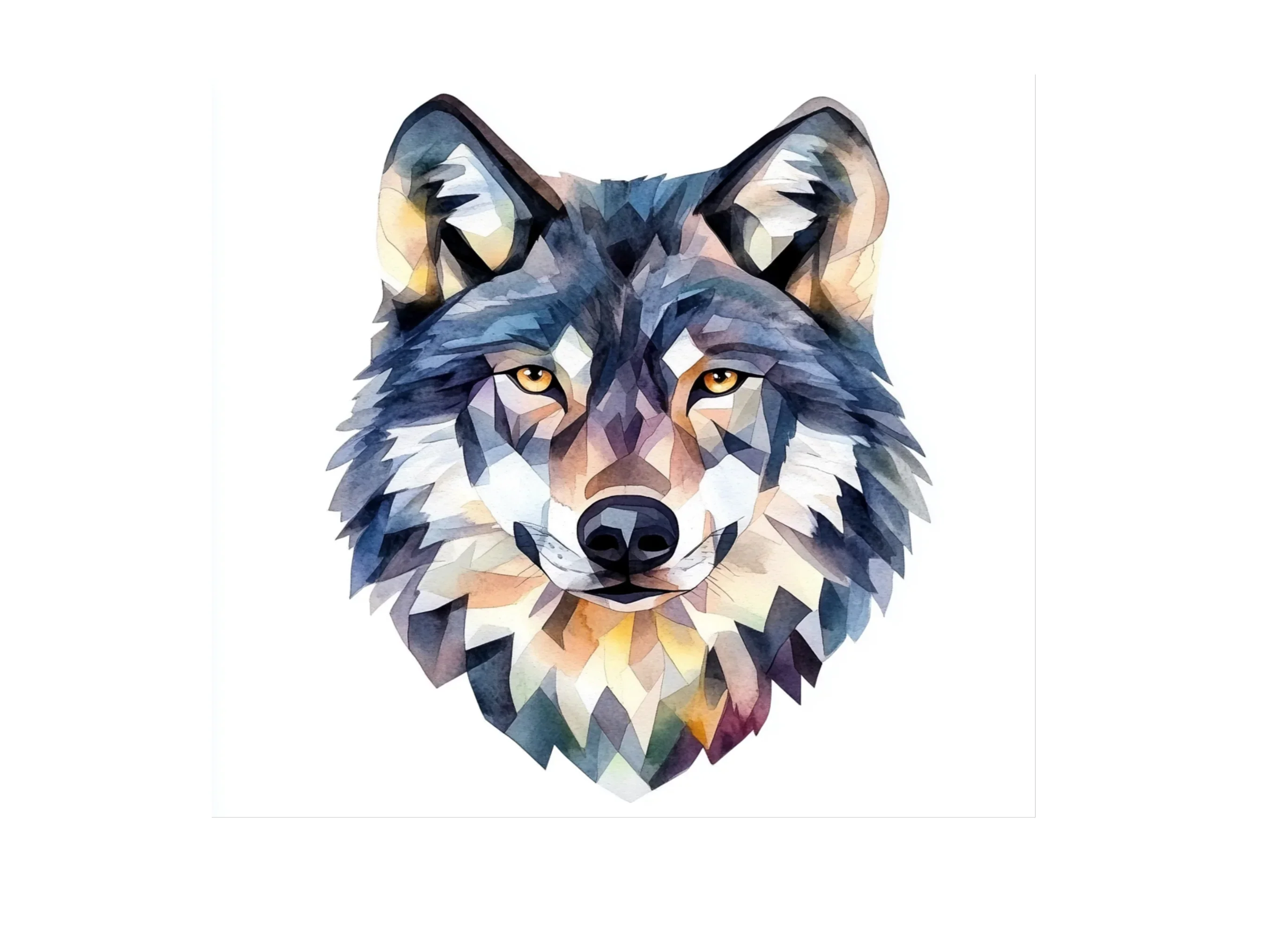 Geometric Wolf Head Clipart Bundle - Image 3