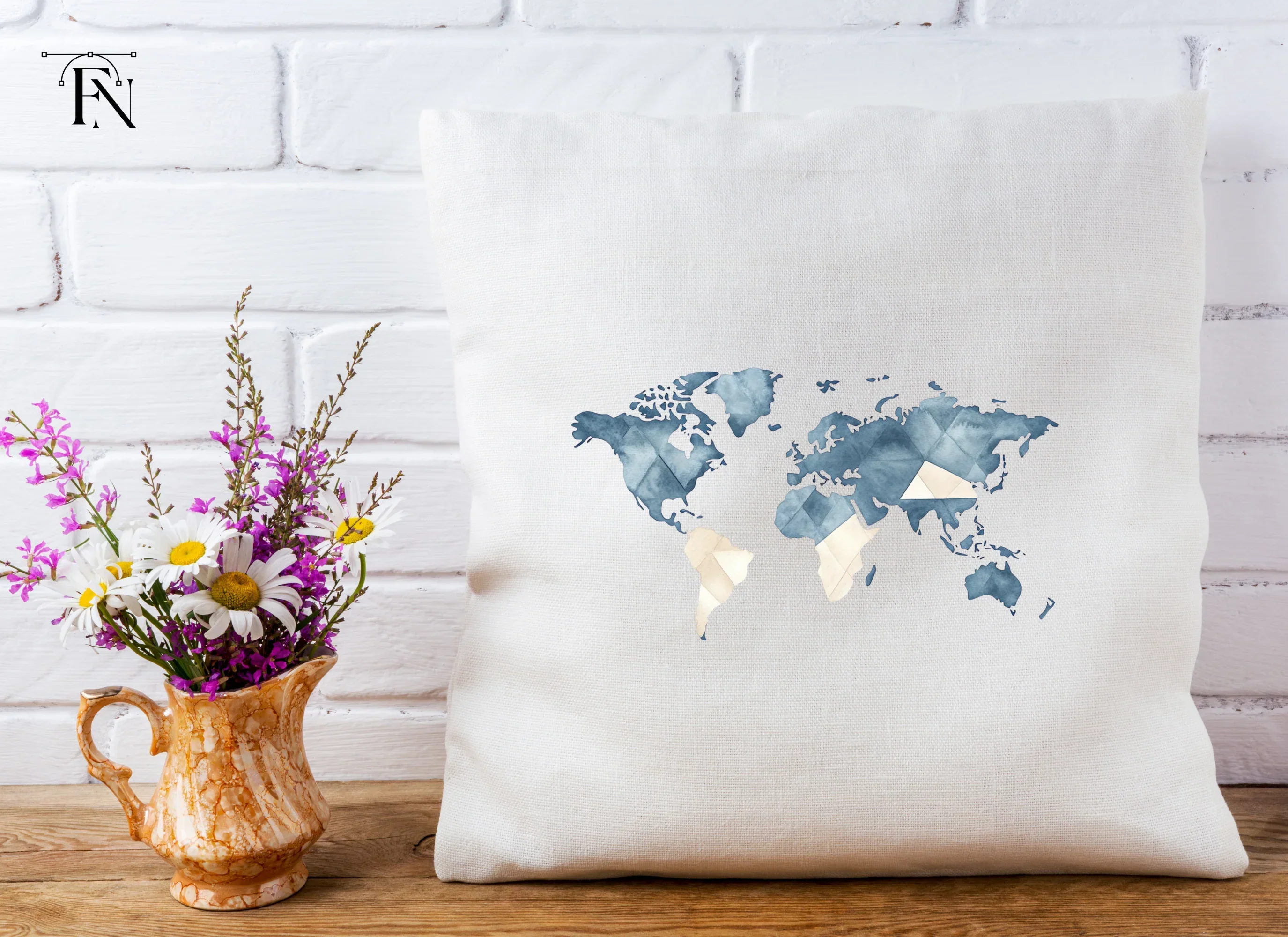 Geometric World Map Clipart Bundle - Image 4