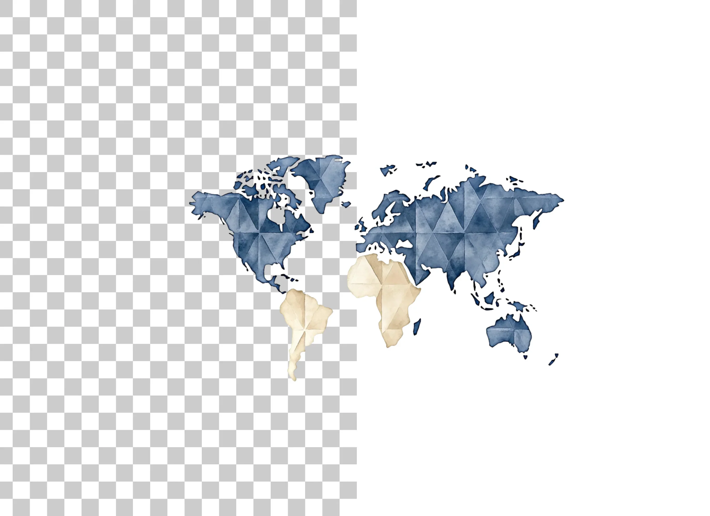 Geometric World Map Clipart Bundle - Image 6