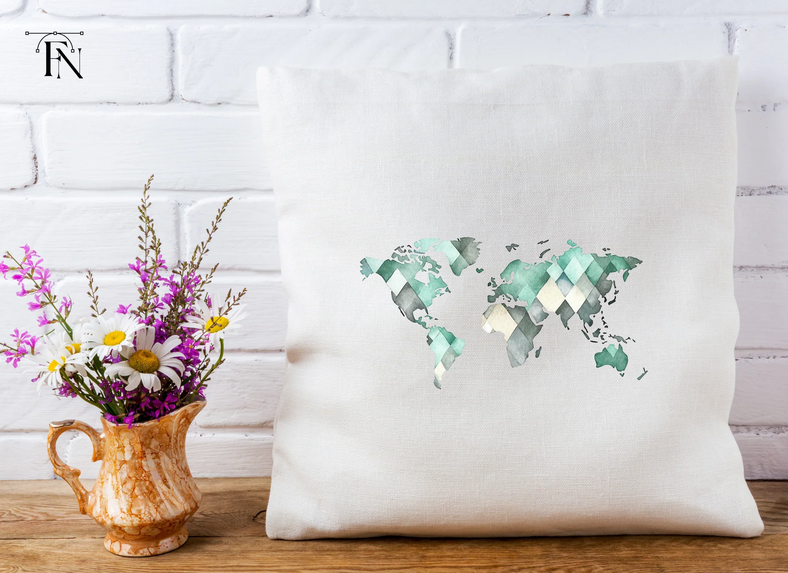 Geometric World Map Clipart Bundle - Image 4