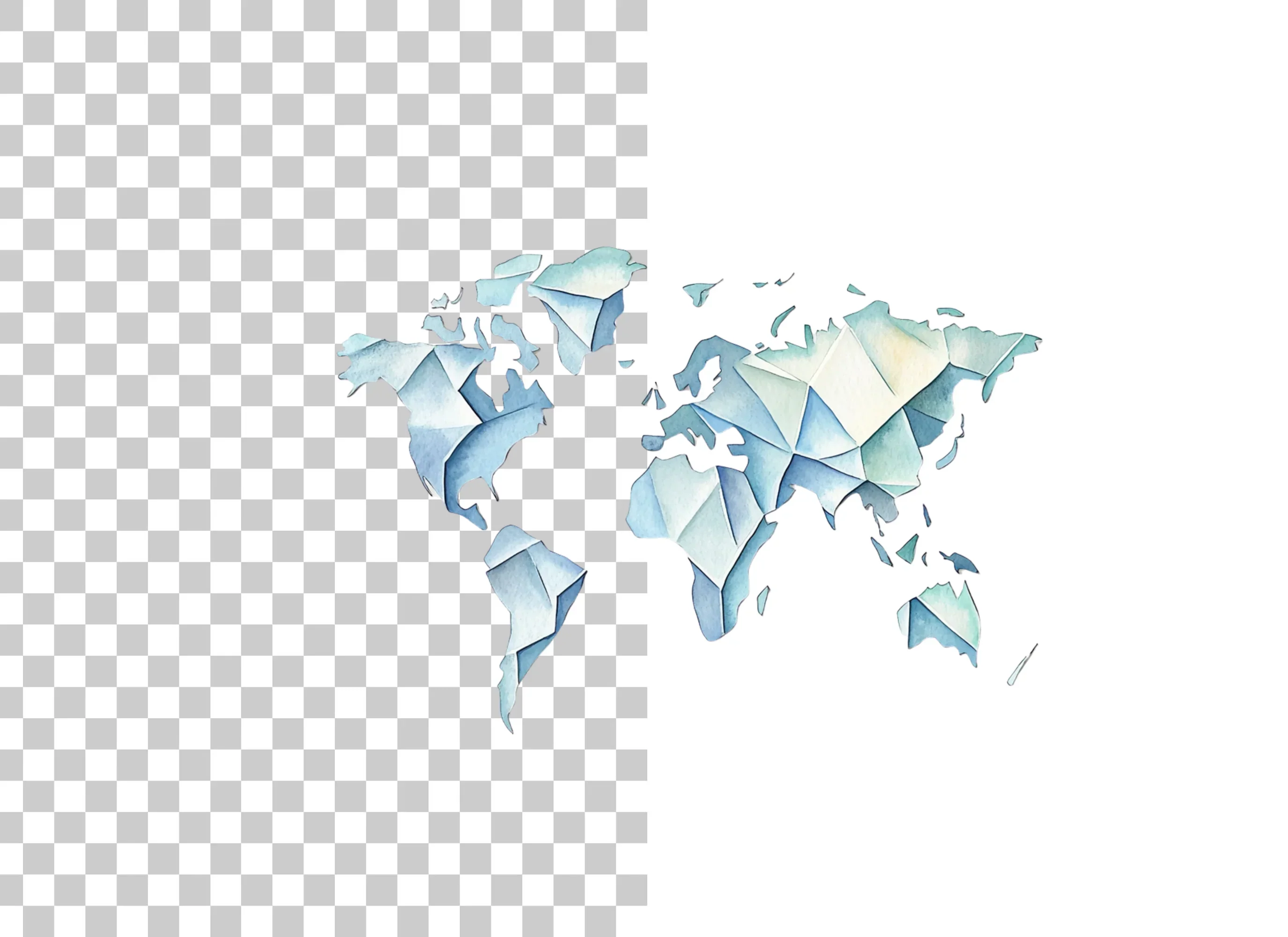 Geometric World Map Clipart Bundle - Image 6