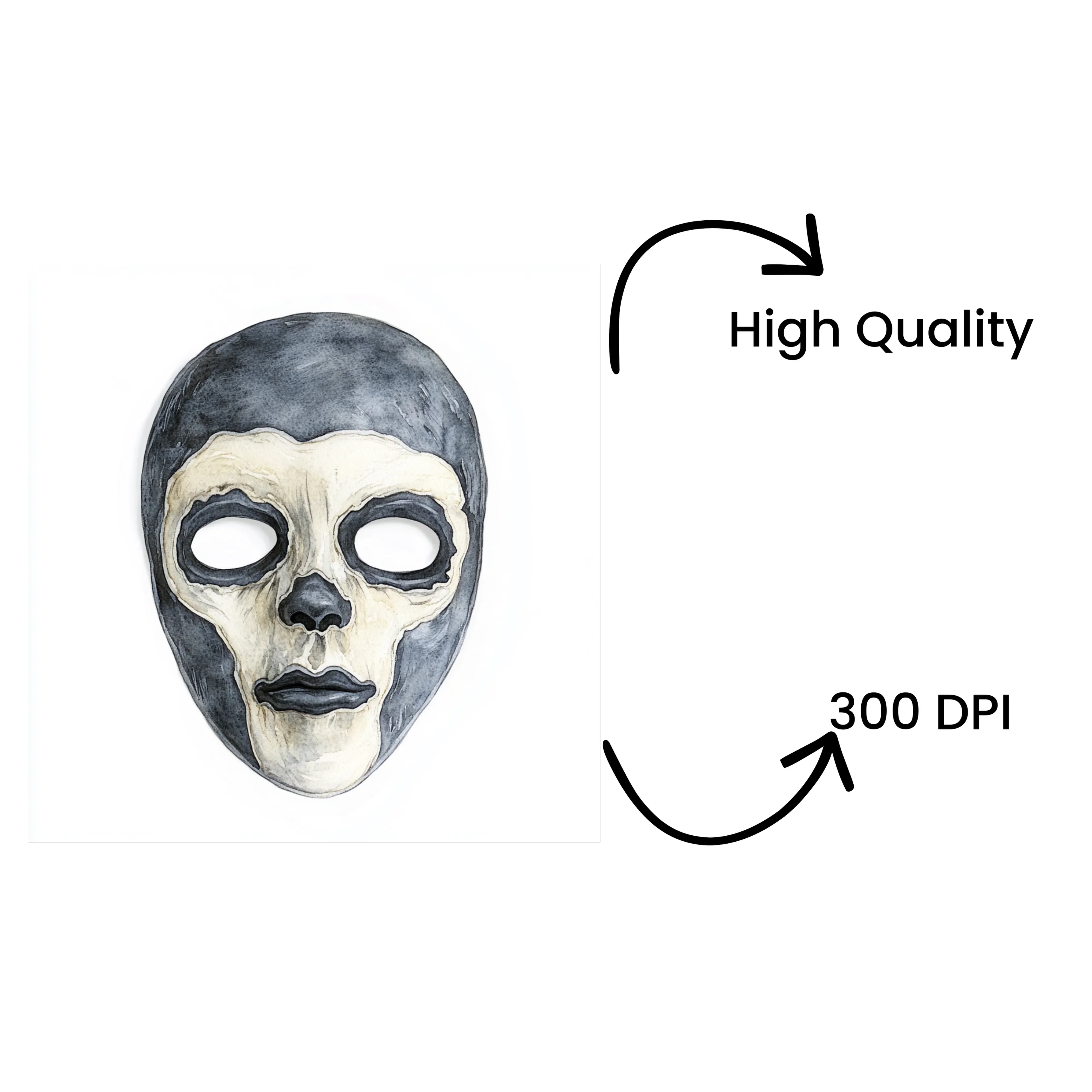 Ghost Band Mask Clipart Bundle - Image 4