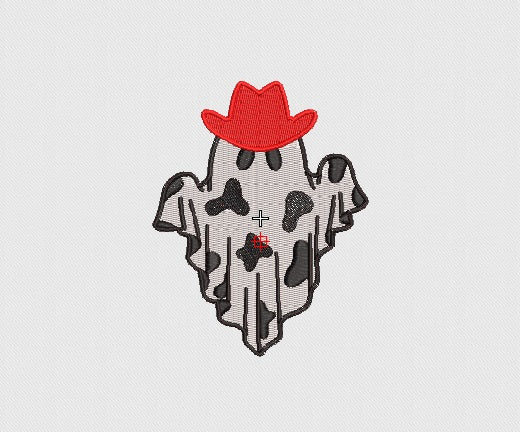 Ghost Embroidery Design