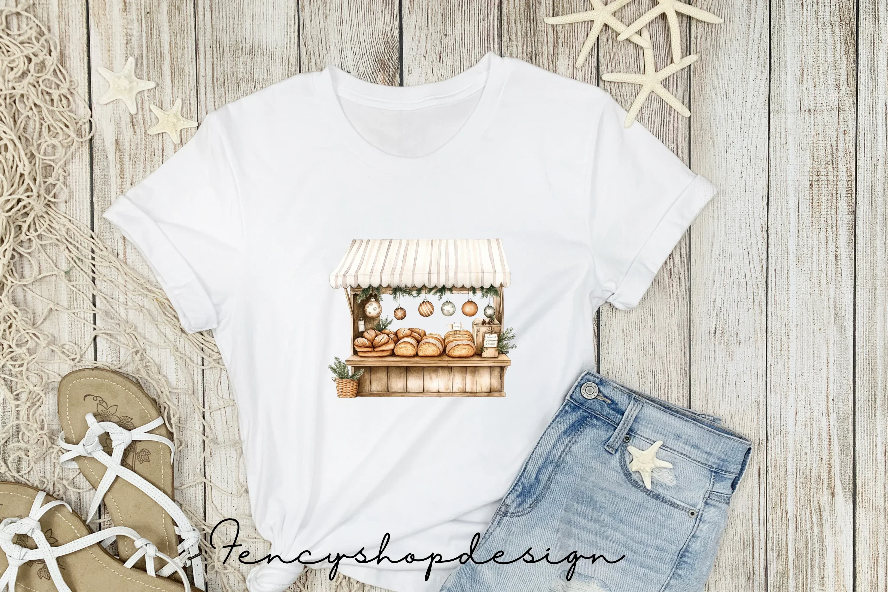 Gingerbread Christmas Market Clipart Bundle - Image 4