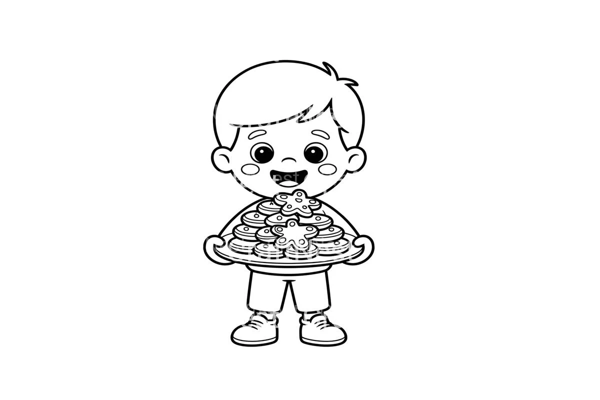 Gingerbread Cookies Coloring Books - Image 2