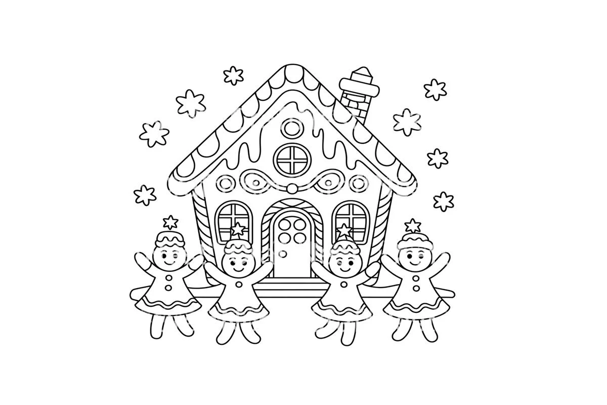 Gingerbread House Friends Coloring Books - Image 2