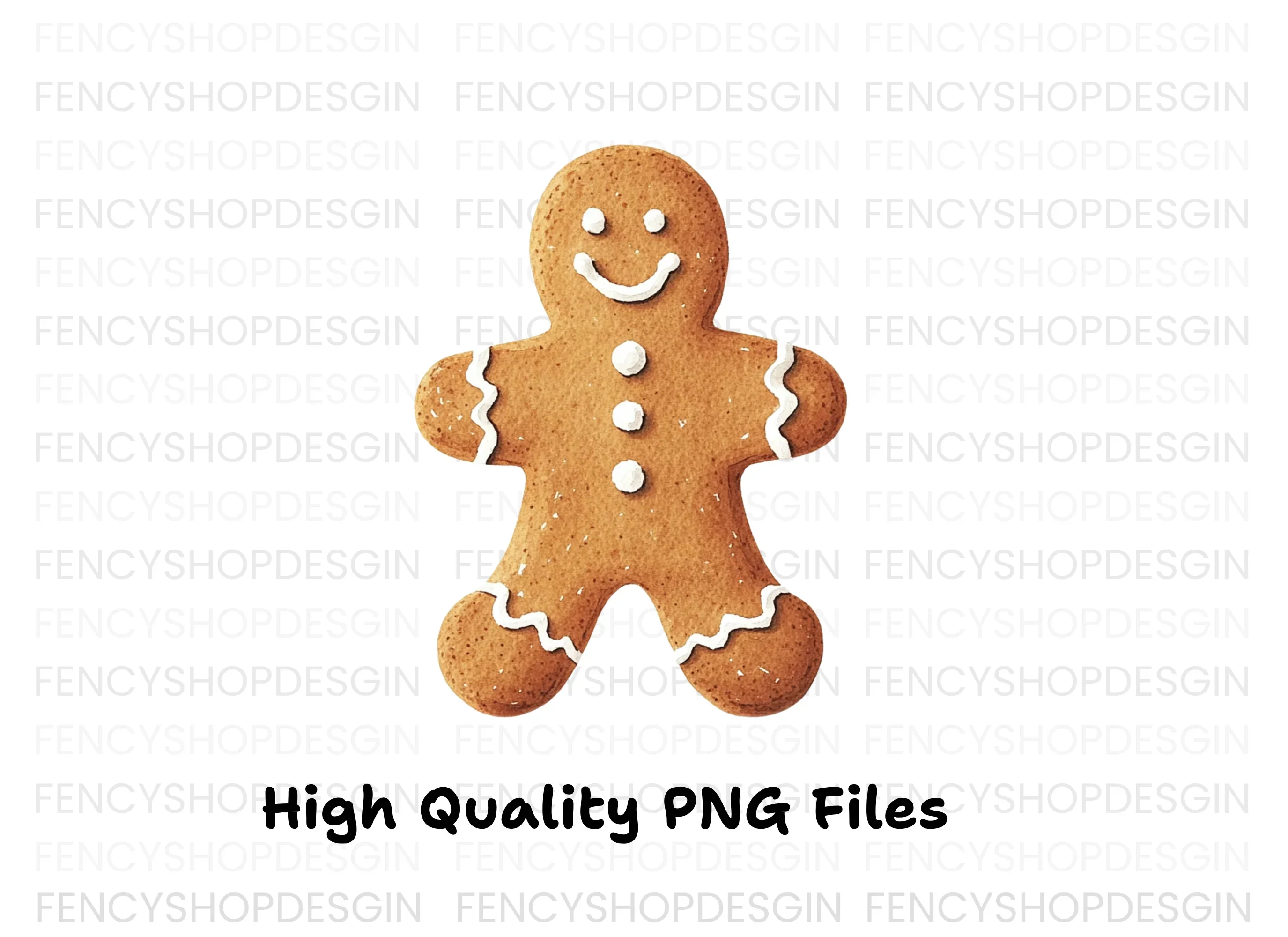 Gingerbread Man Christmas Clipart Bundle - Image 5