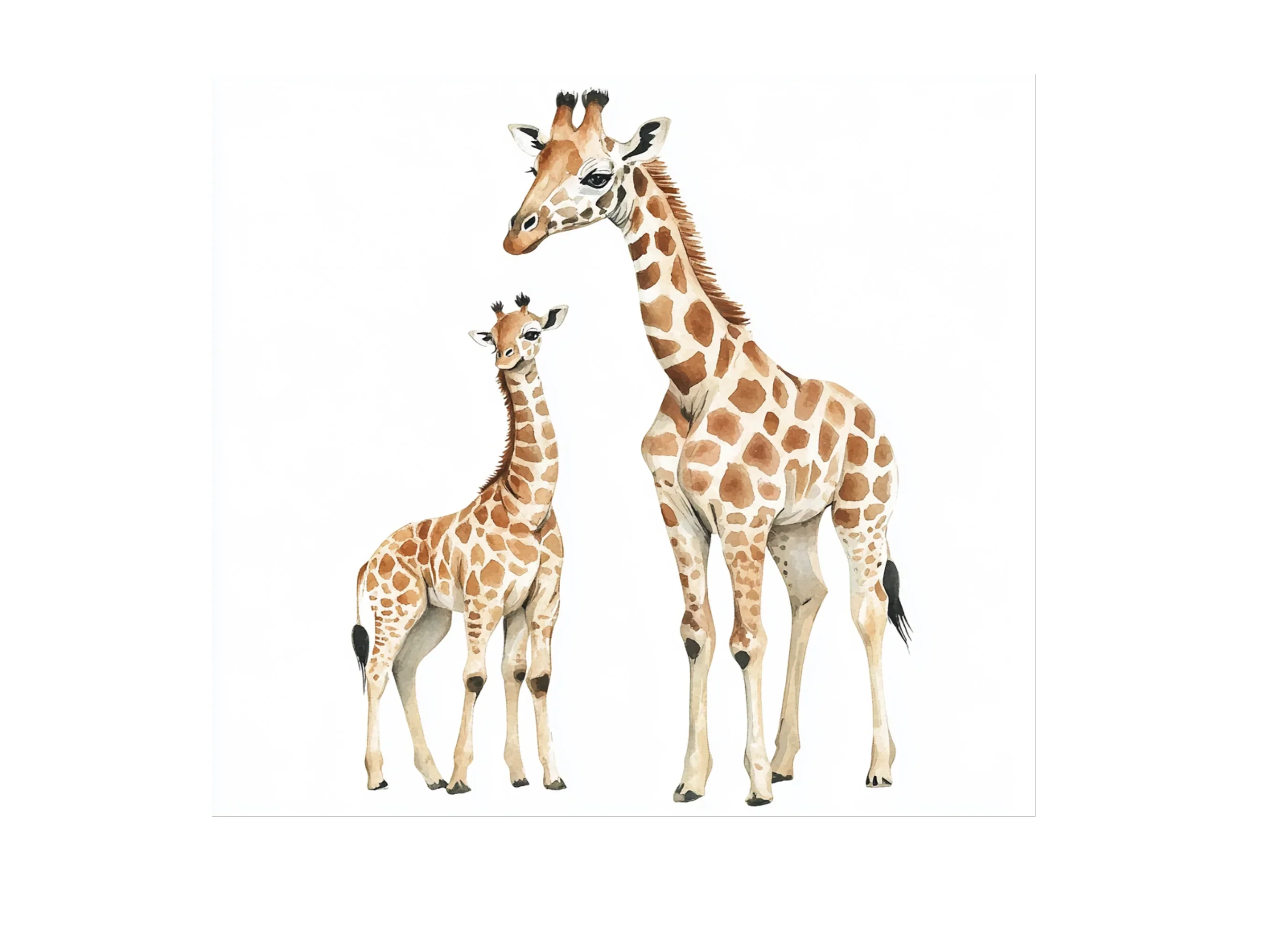Giraffe Family Clipart Bundle - Image 2