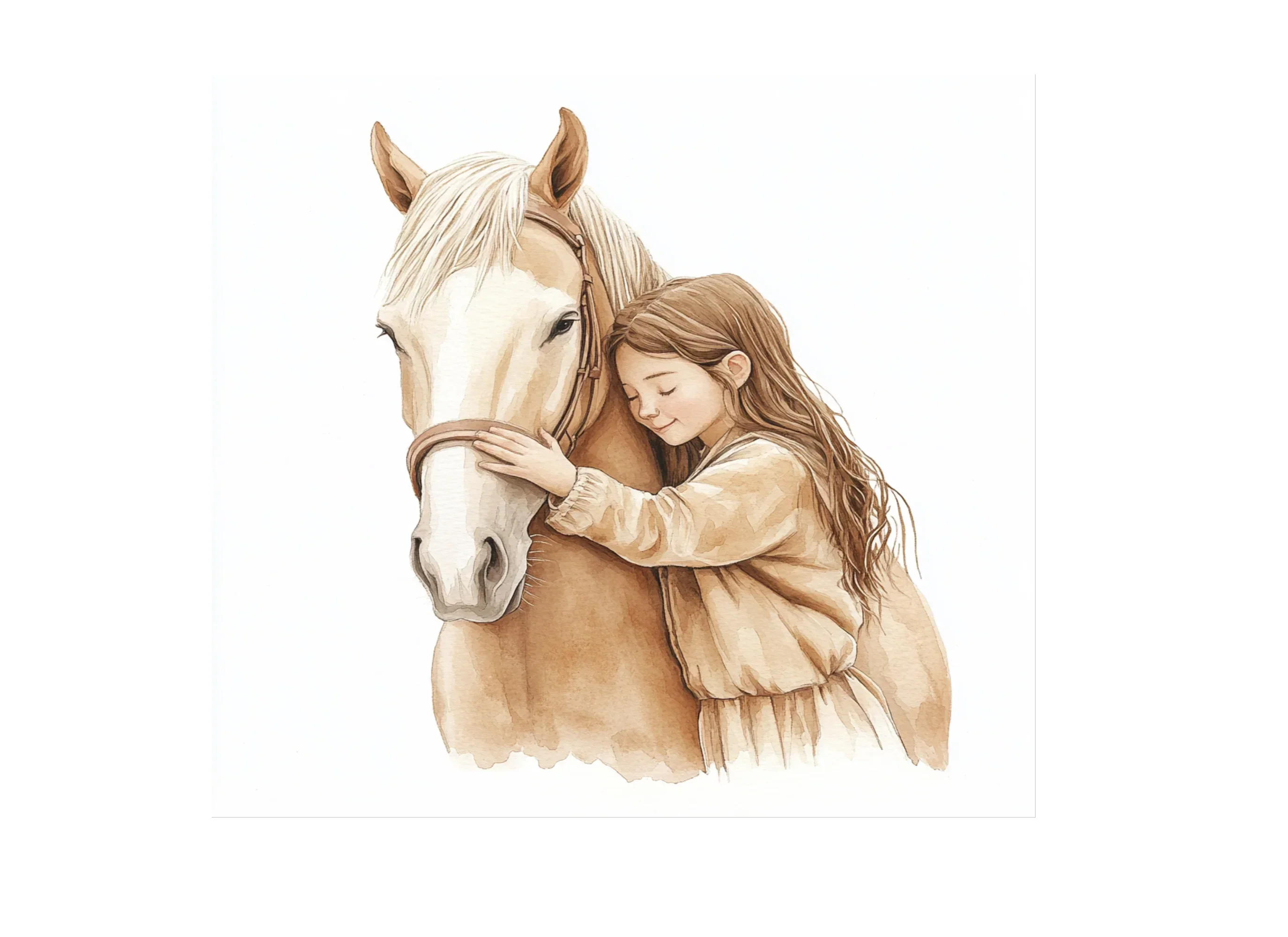 Girl and Horse Clipart Bundle - Image 3