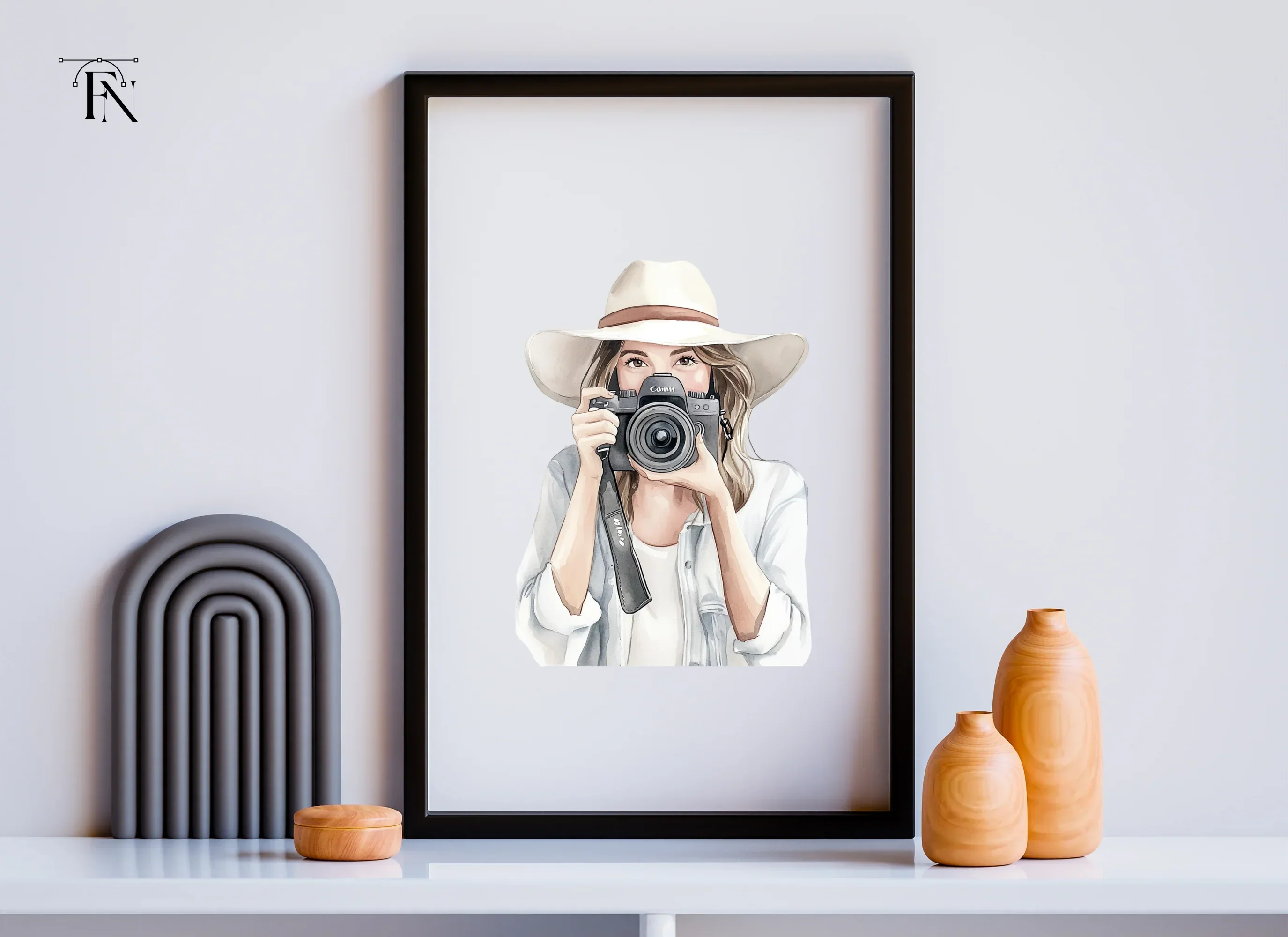 Girl Photographer Clipart Bundle - Image 3