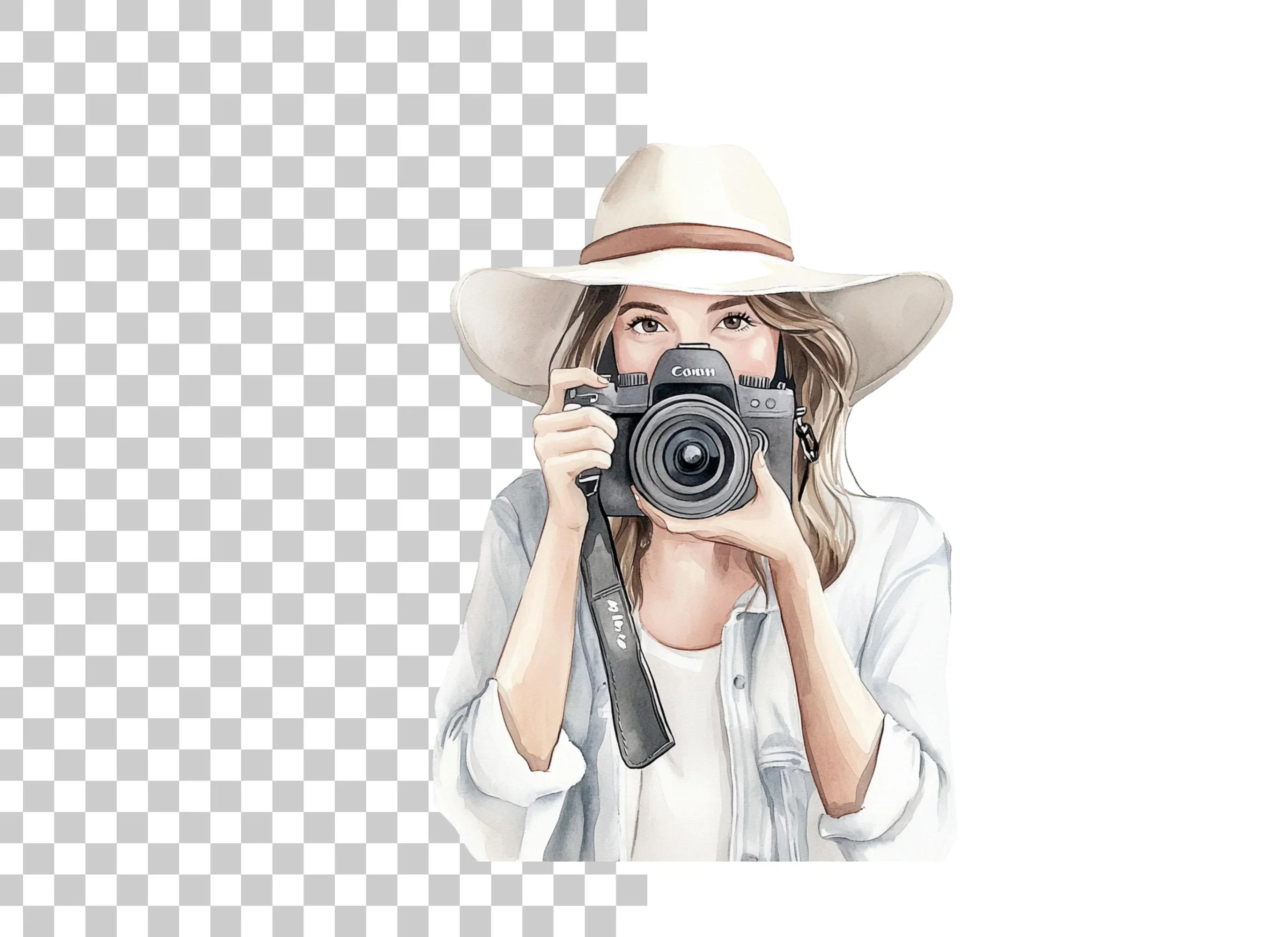 Girl Photographer Clipart Bundle - Image 6