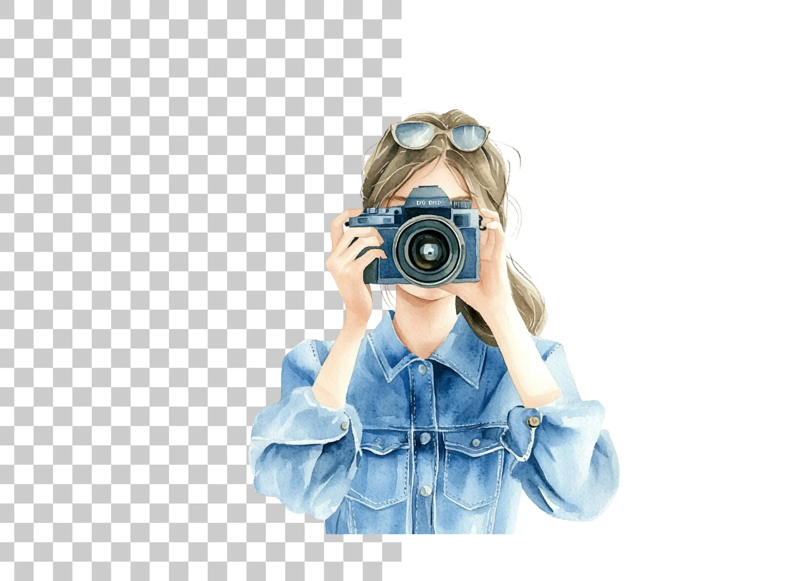 Girl Photographer Clipart Bundle - Image 2