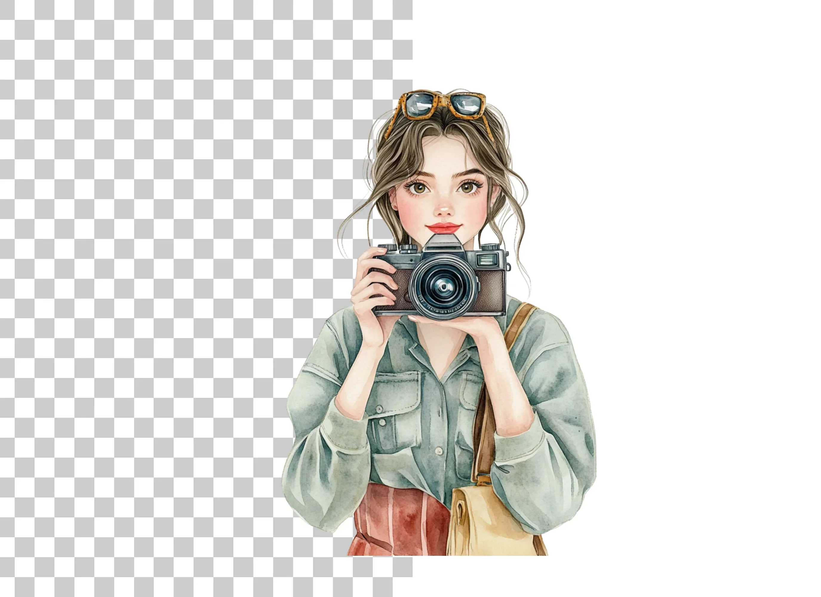 Girl Photographer Clipart Bundle - Image 2