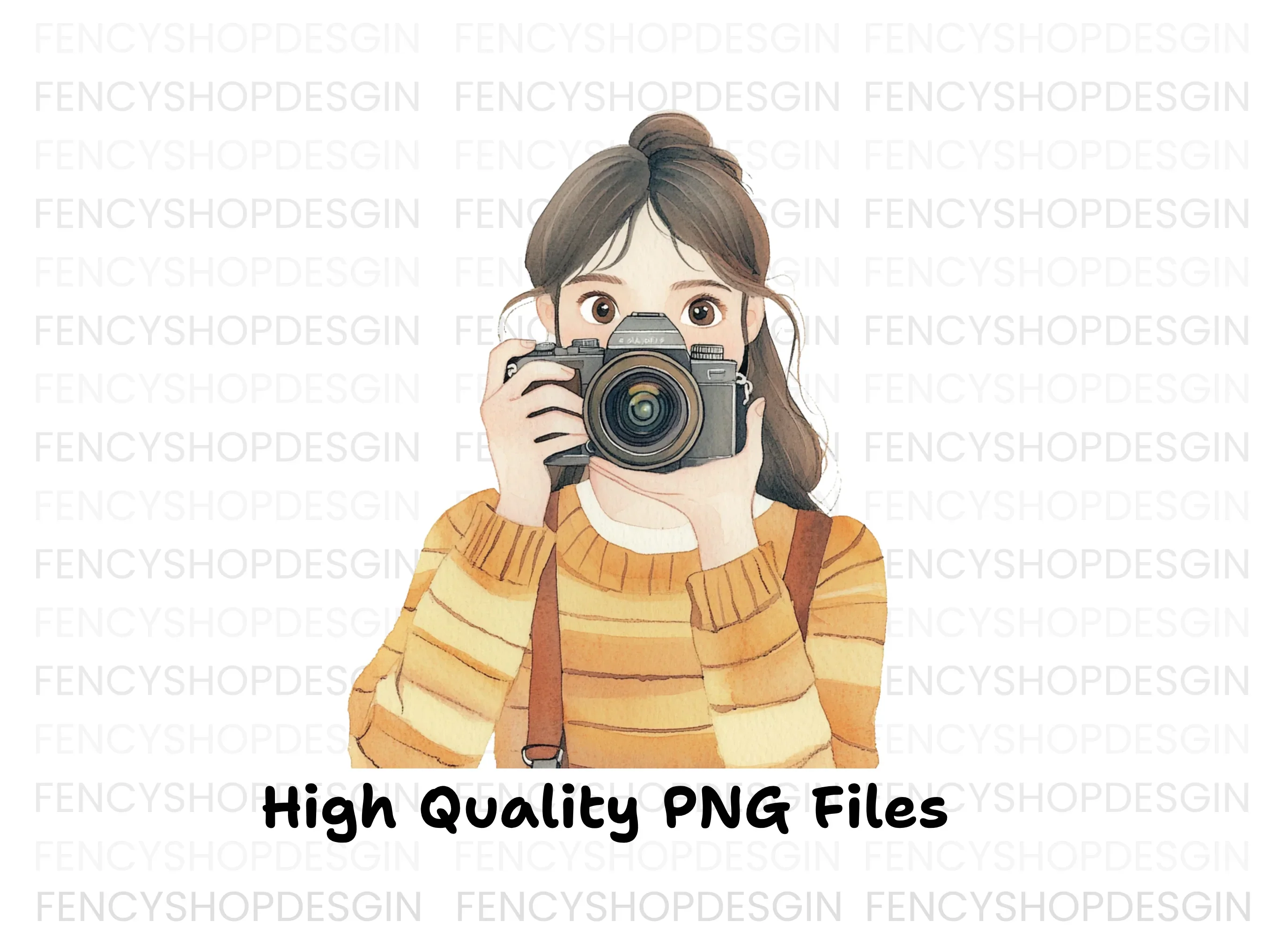 Girls With Cameras Clipart Bundle - Image 3