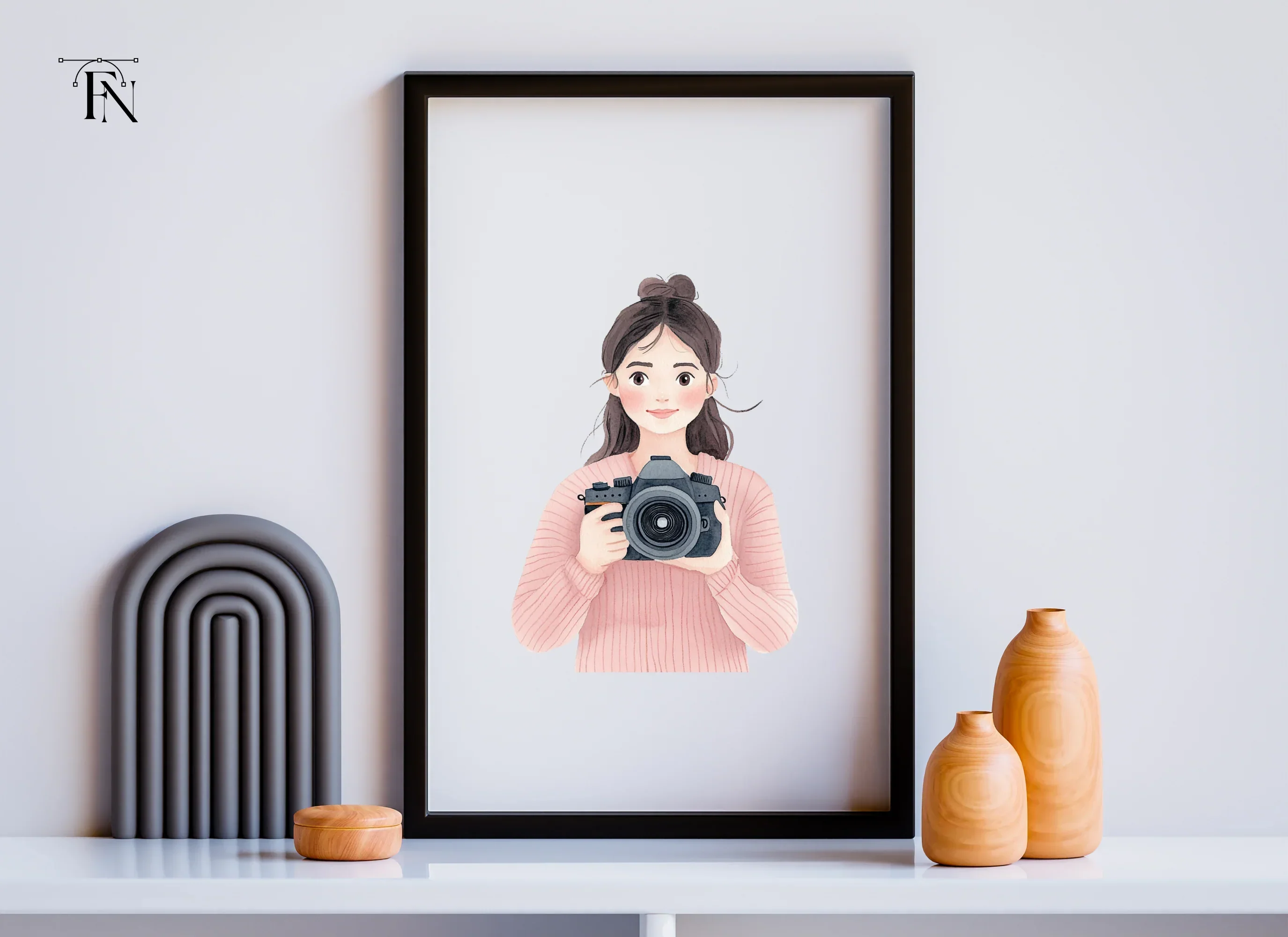 Girls With Cameras Clipart Bundle - Image 6