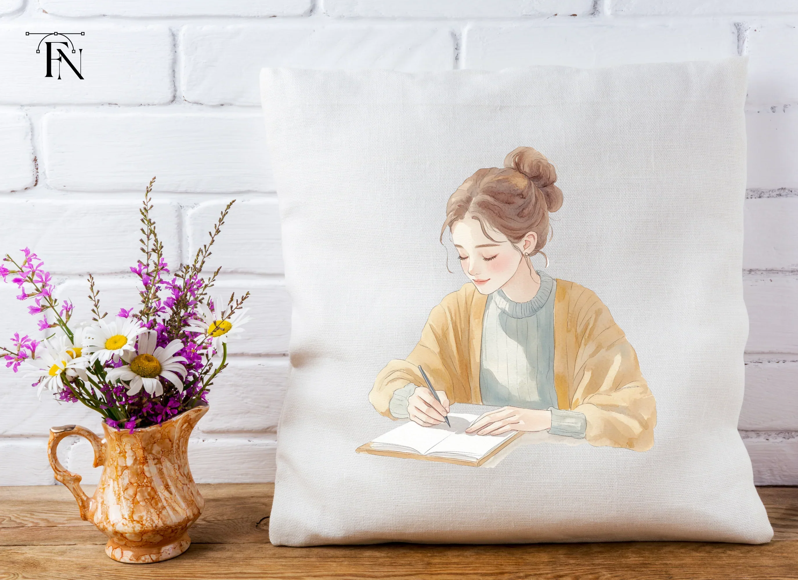 Girls Writing Clipart Bundle - Image 5