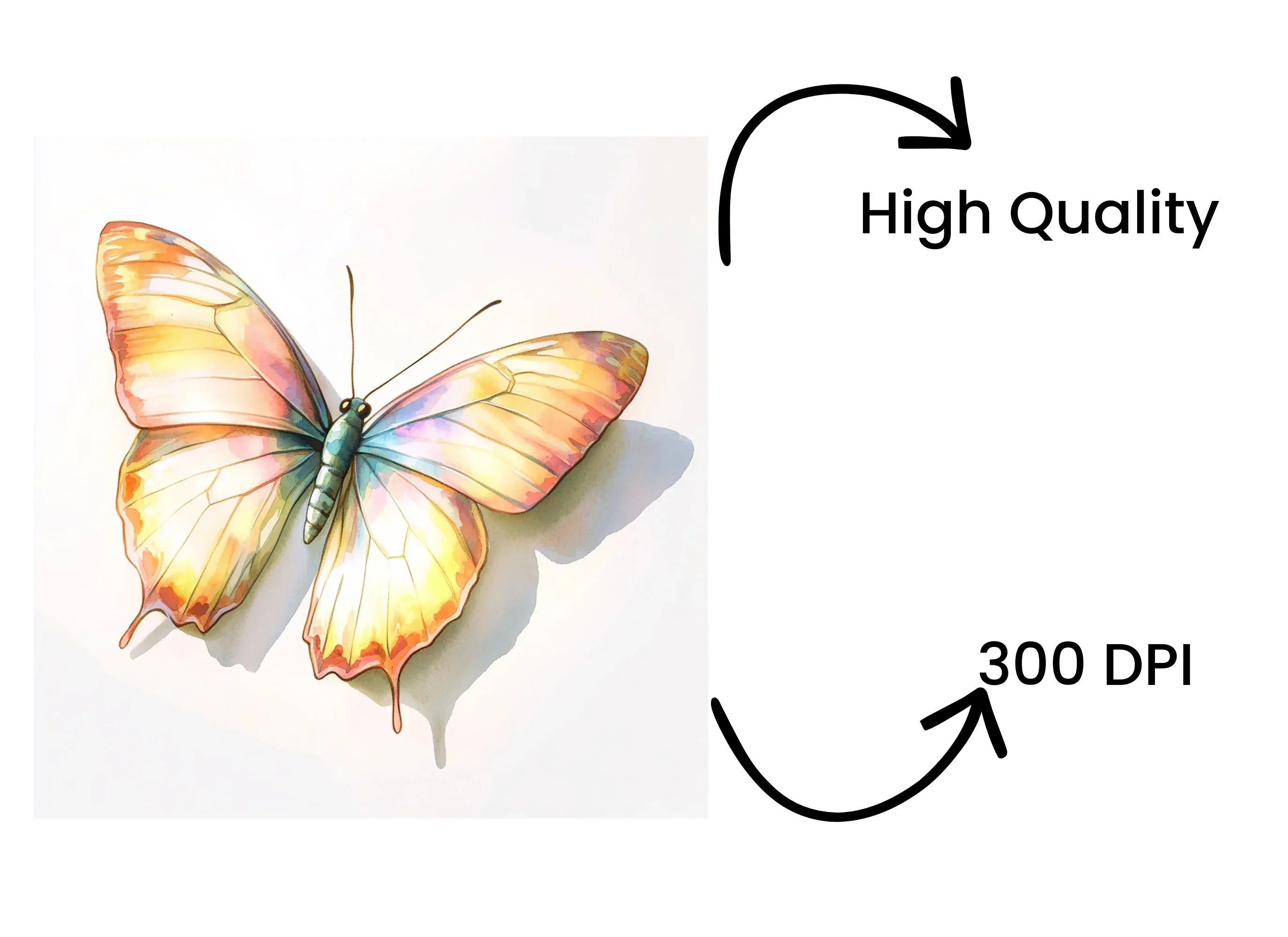 Glowing Butterfly Clipart Bundle - Image 4