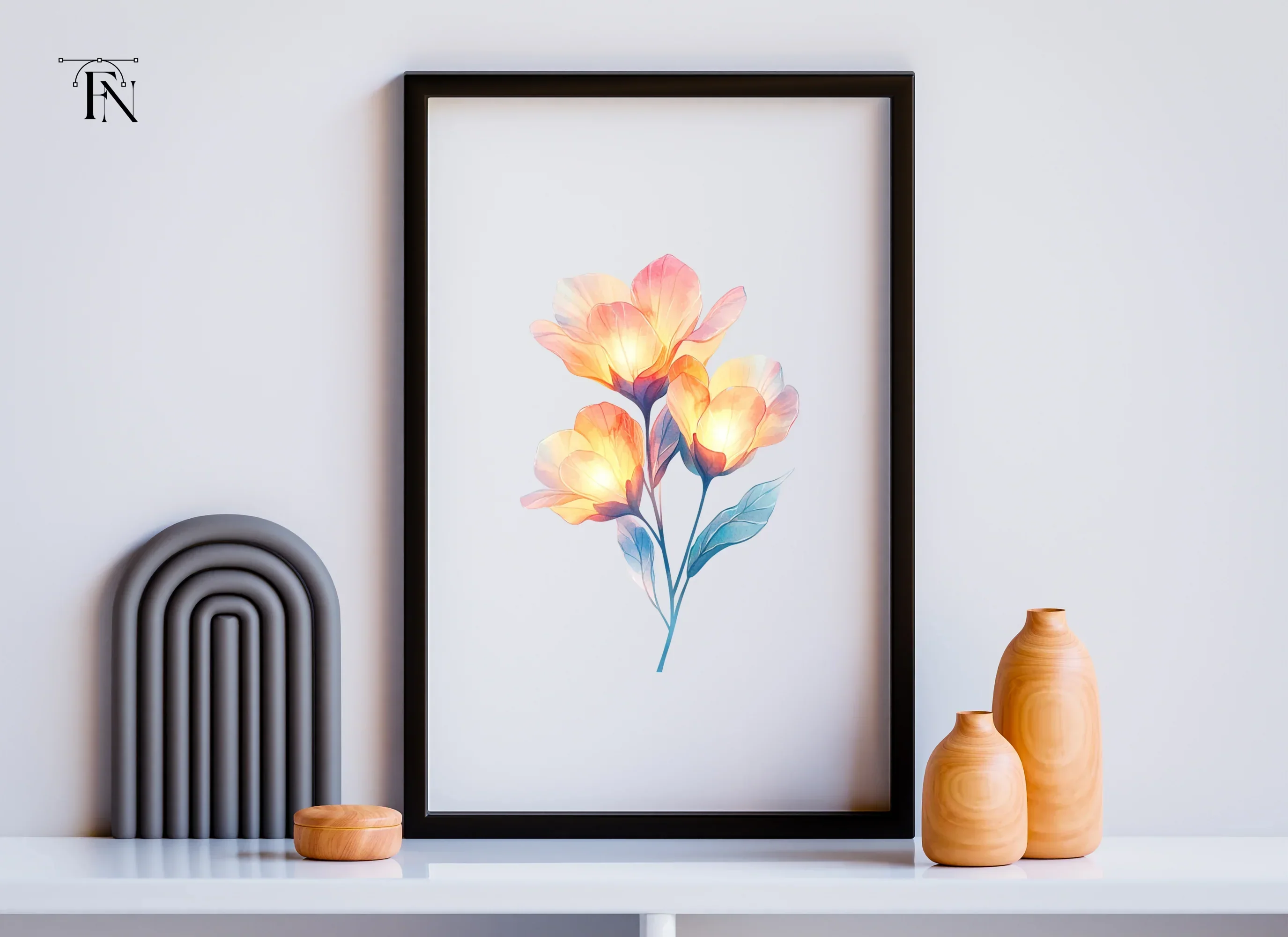 Glowing Flower Clipart Bundle - Image 3