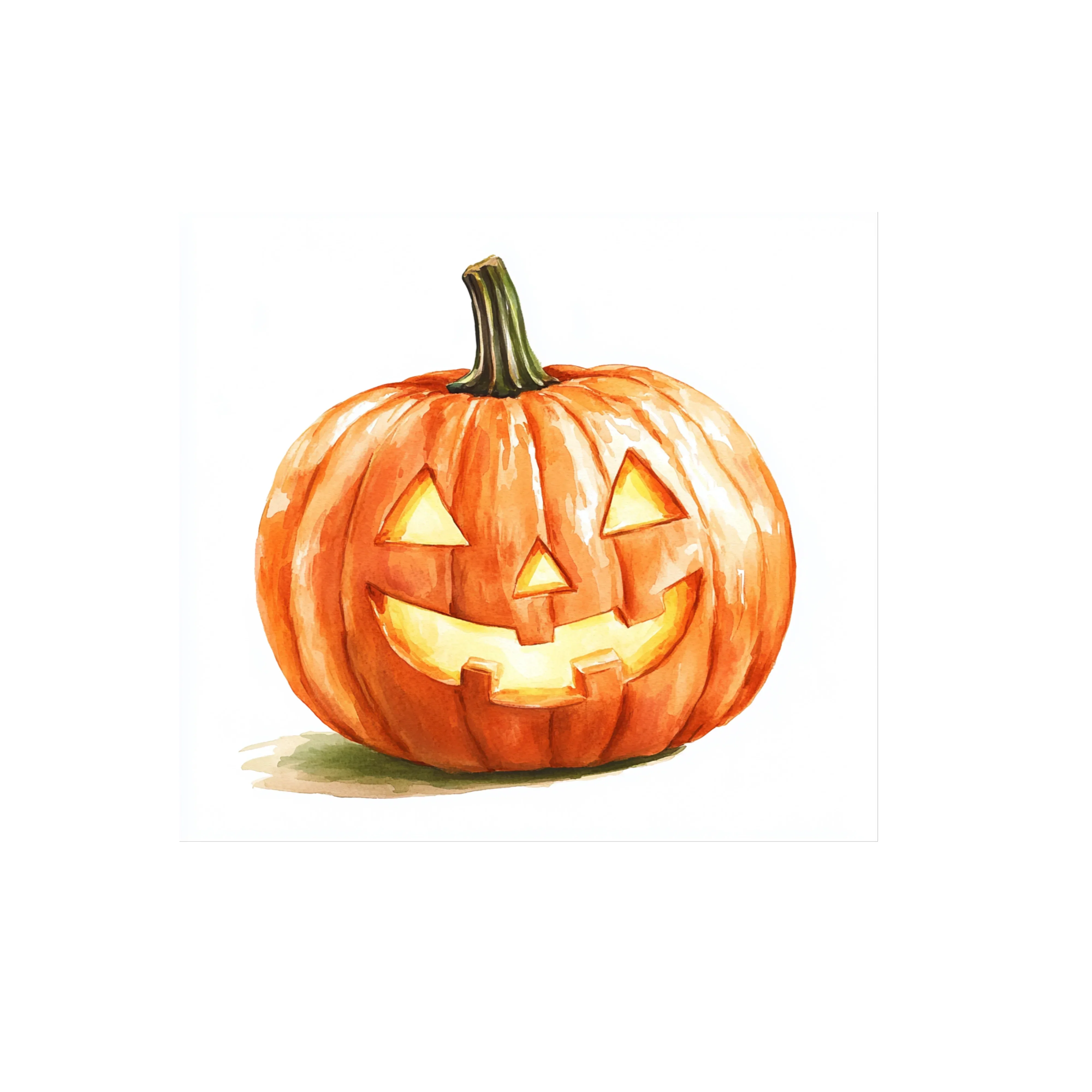 Glowing Halloween Pumpkin Clipart Bundle - Image 2