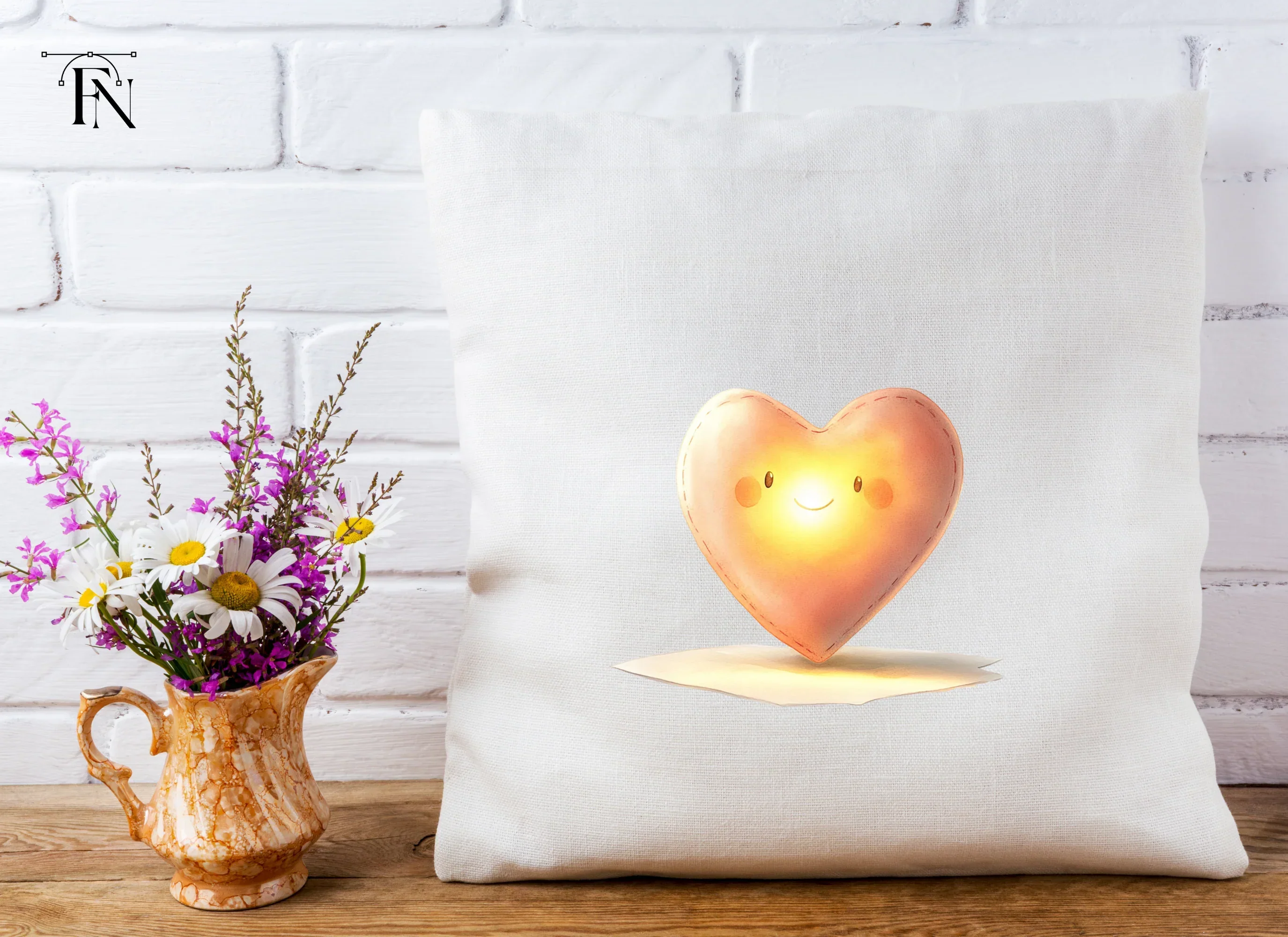Glowing Happy Heart Clipart Bundle - Image 4