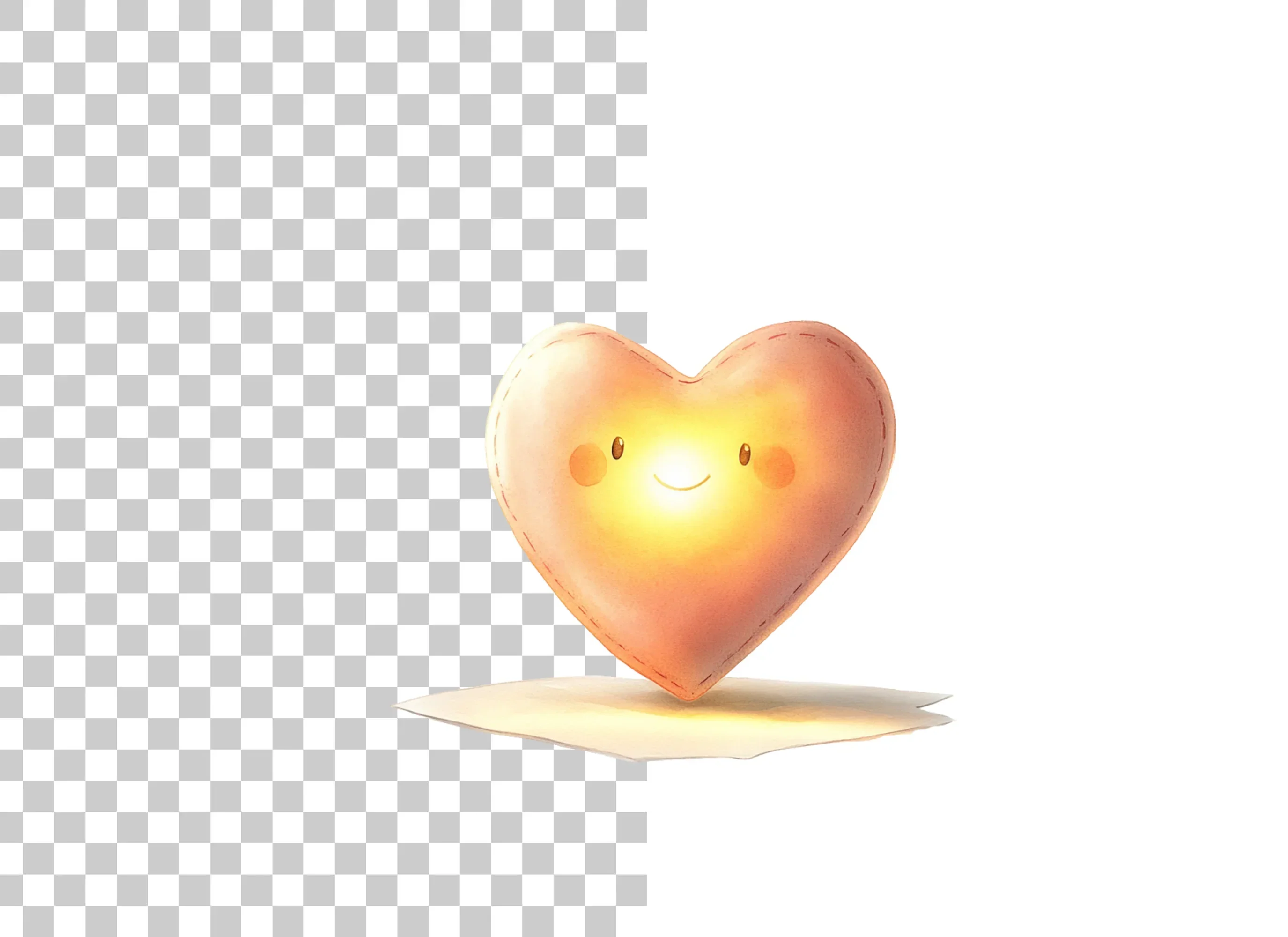 Glowing Happy Heart Clipart Bundle - Image 6
