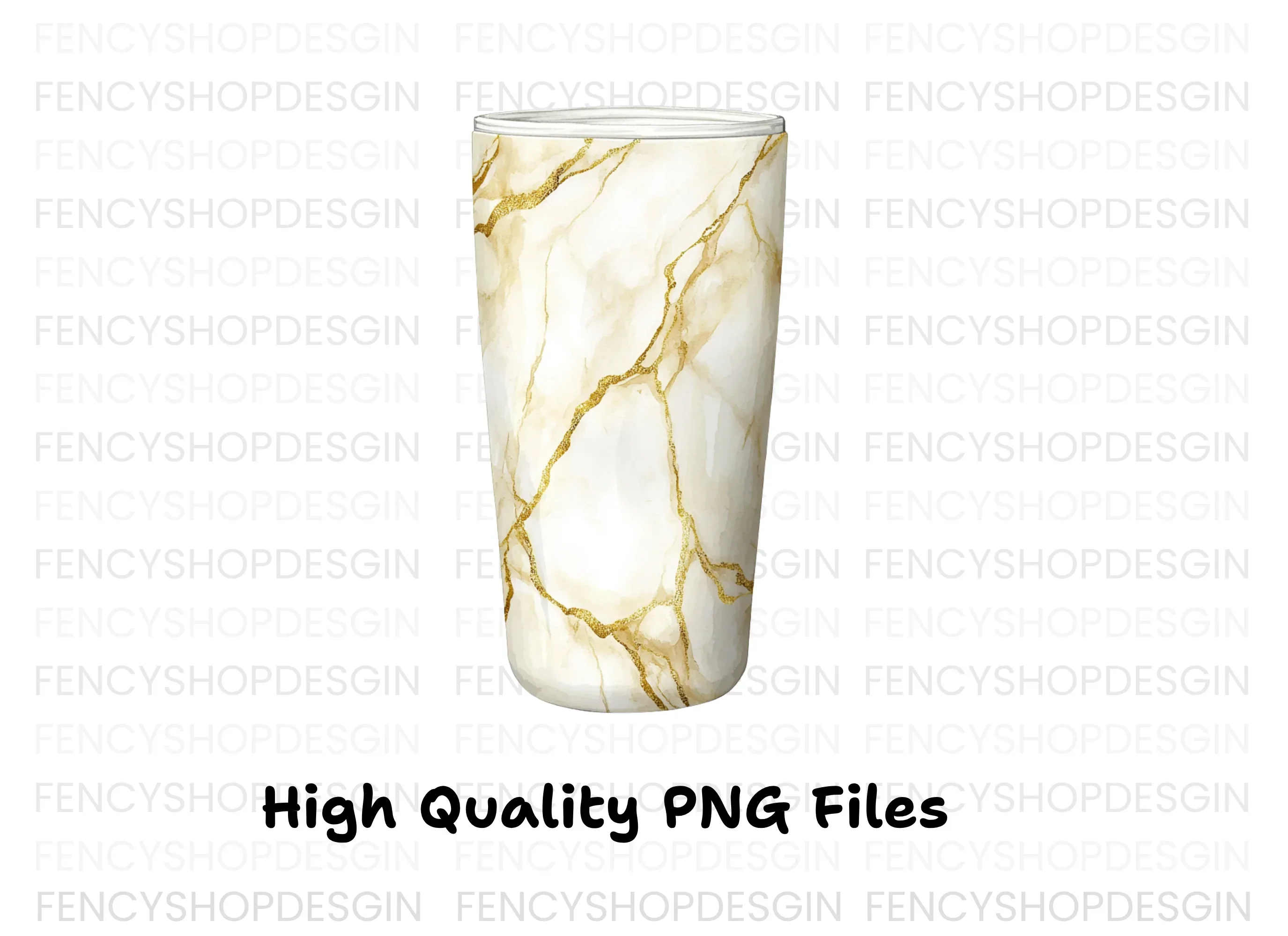 Gold Marble Tumbler Clipart Bundle - Image 3
