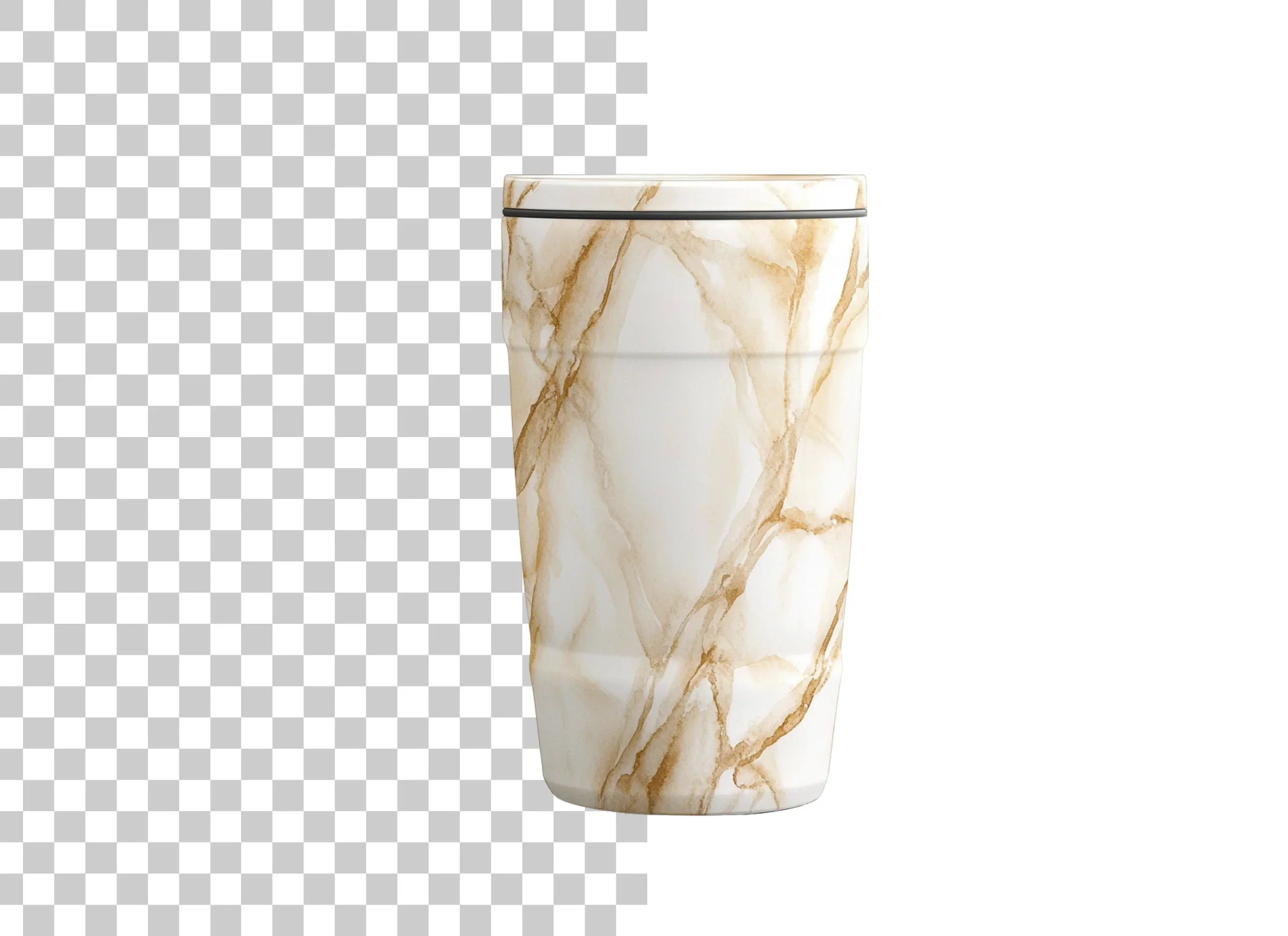 Gold Vein Marble Tumbler Clipart Bundle - Image 6