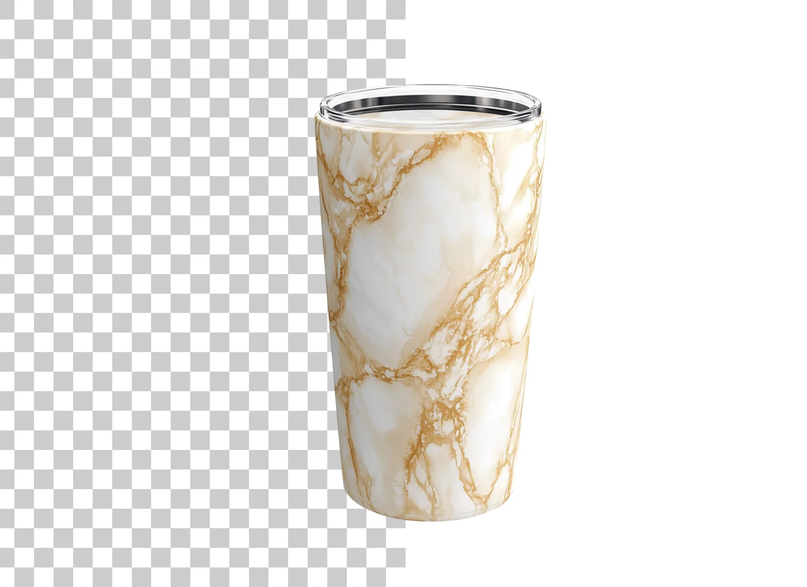 Gold Veined Marble Tumbler Clipart Bundle - Image 6