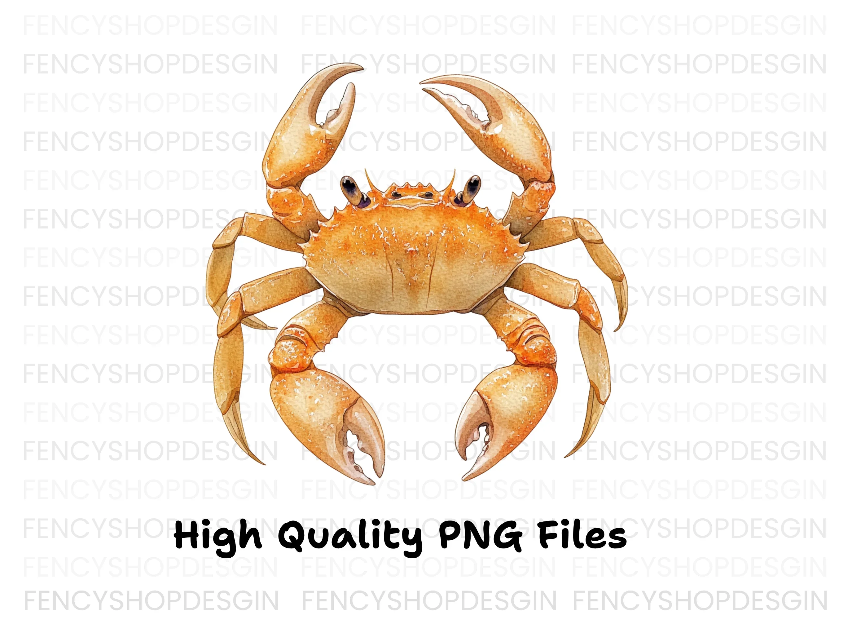 Golden Crab Duo Clipart Bundle - Image 2