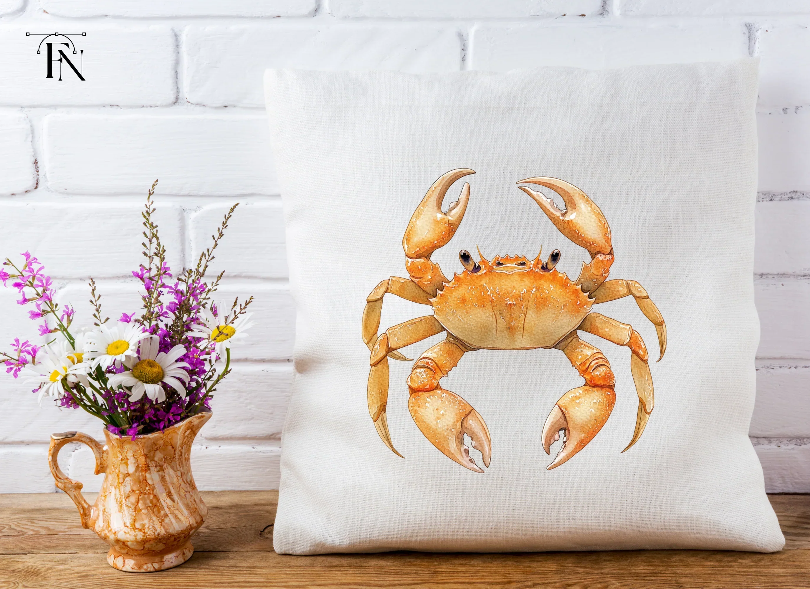 Golden Crab Duo Clipart Bundle - Image 4