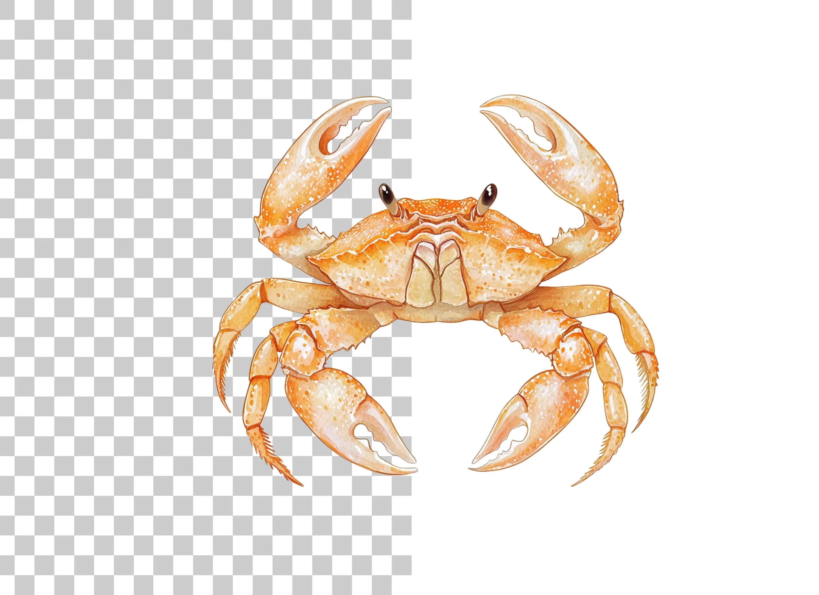 Golden Crab Duo Clipart Bundle - Image 6