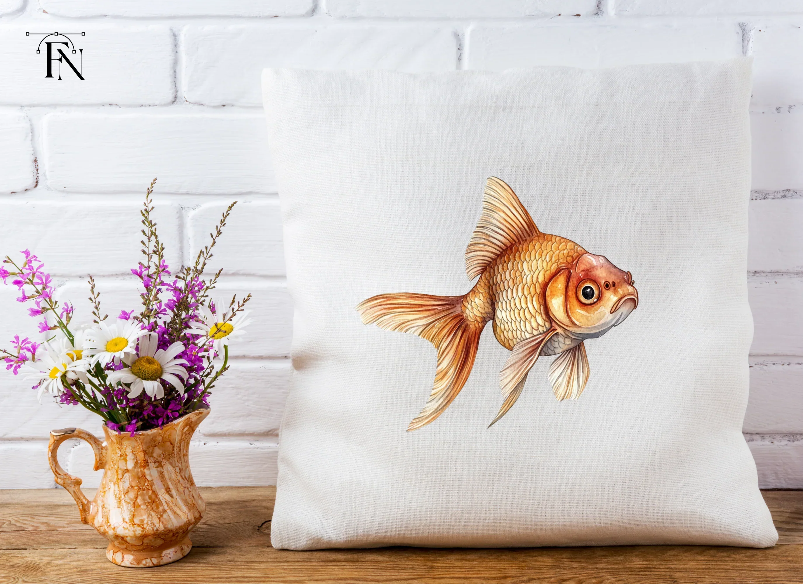 Golden Fish Clipart Bundle - Image 5
