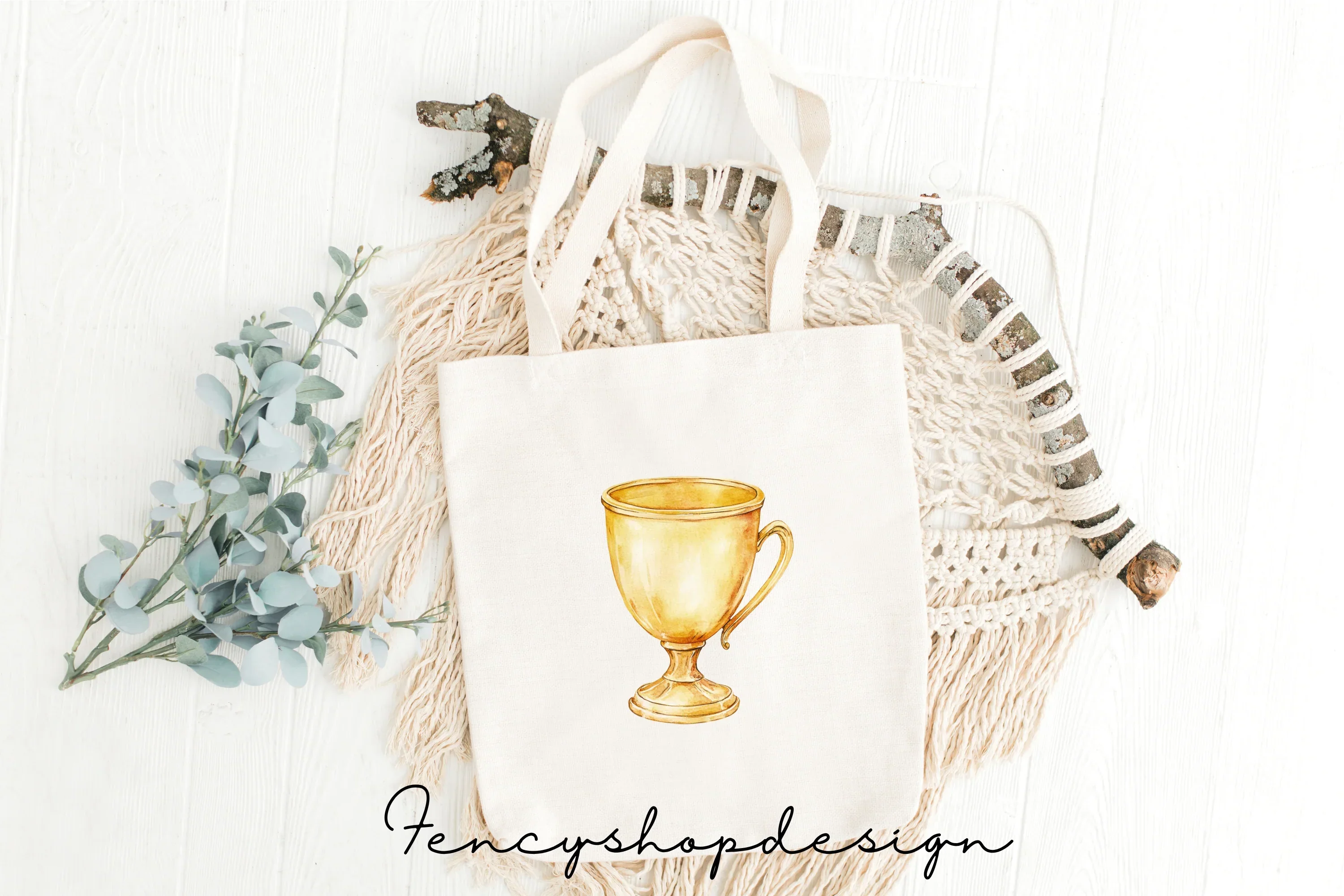 Golden Trophy Clipart Bundle - Image 2
