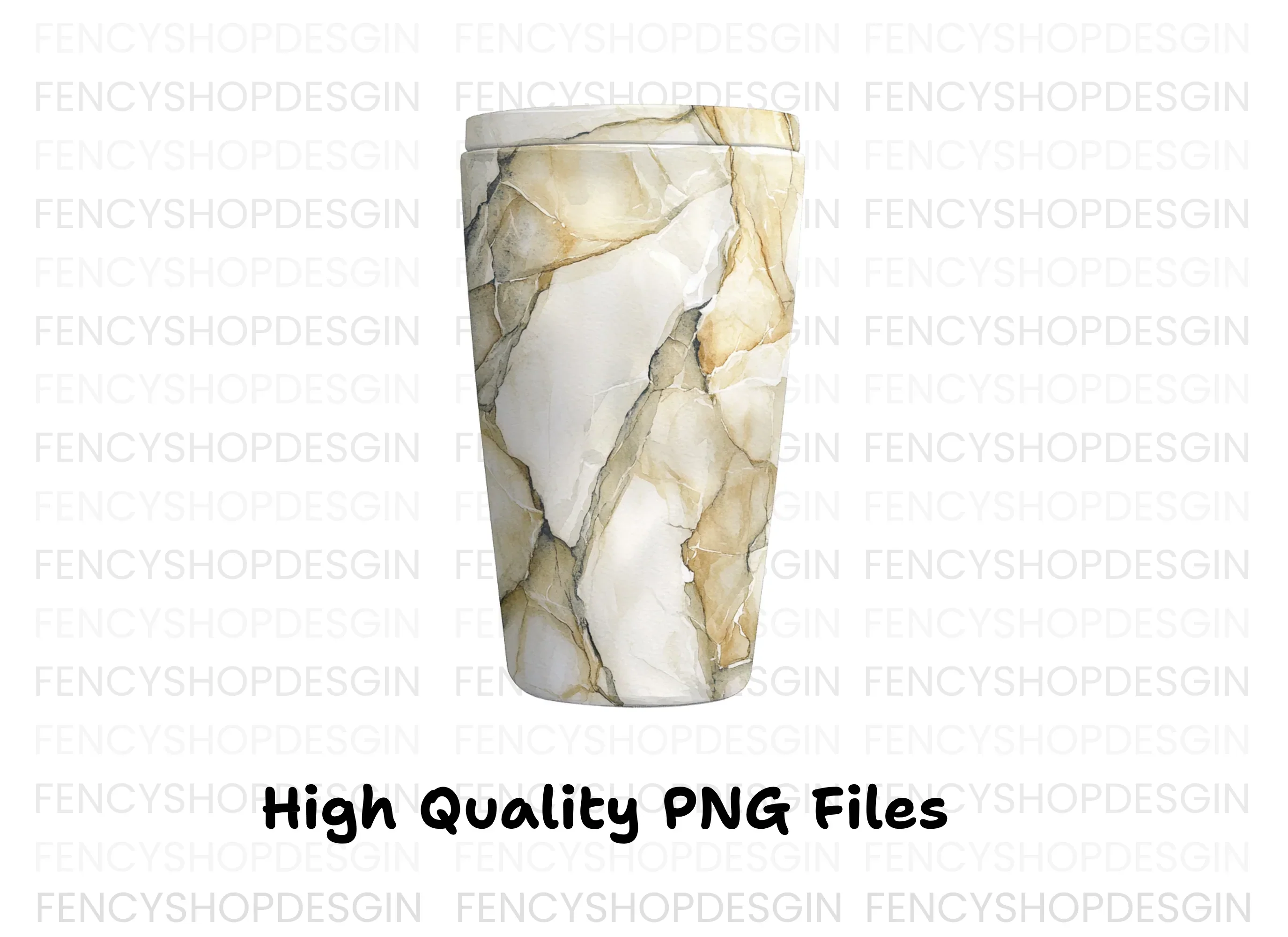 Golden Vein Marble Tumbler Clipart Bundle - Image 3