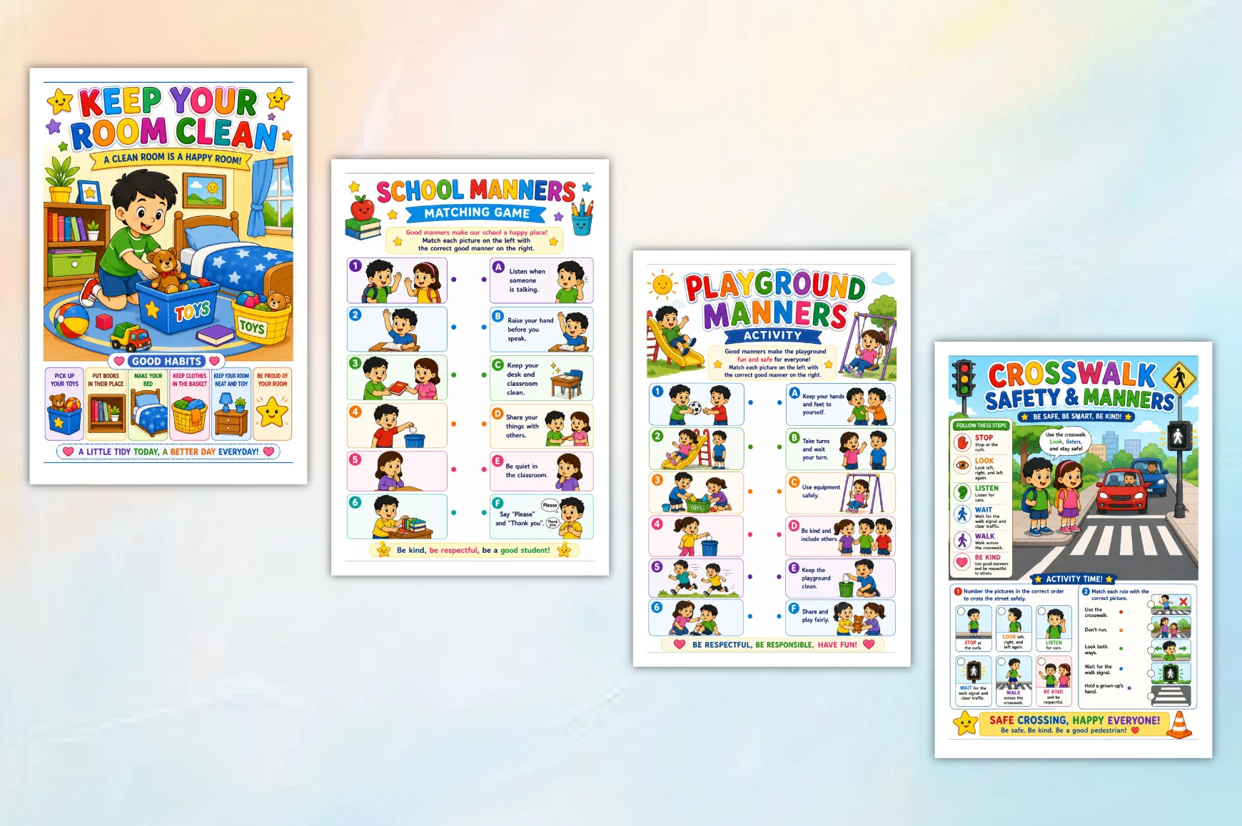 Good Habits Manners Activity For Children Book - Image 3