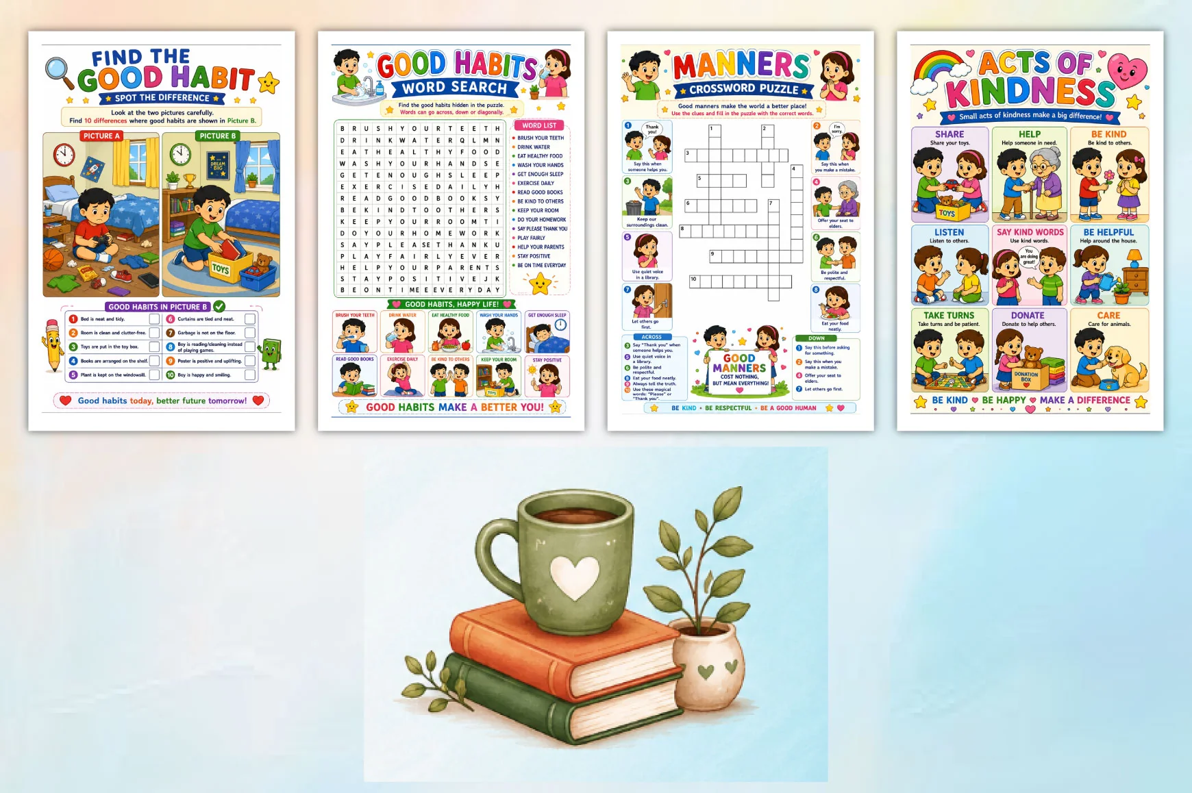 Good Habits Manners Activity For Children Book - Image 4