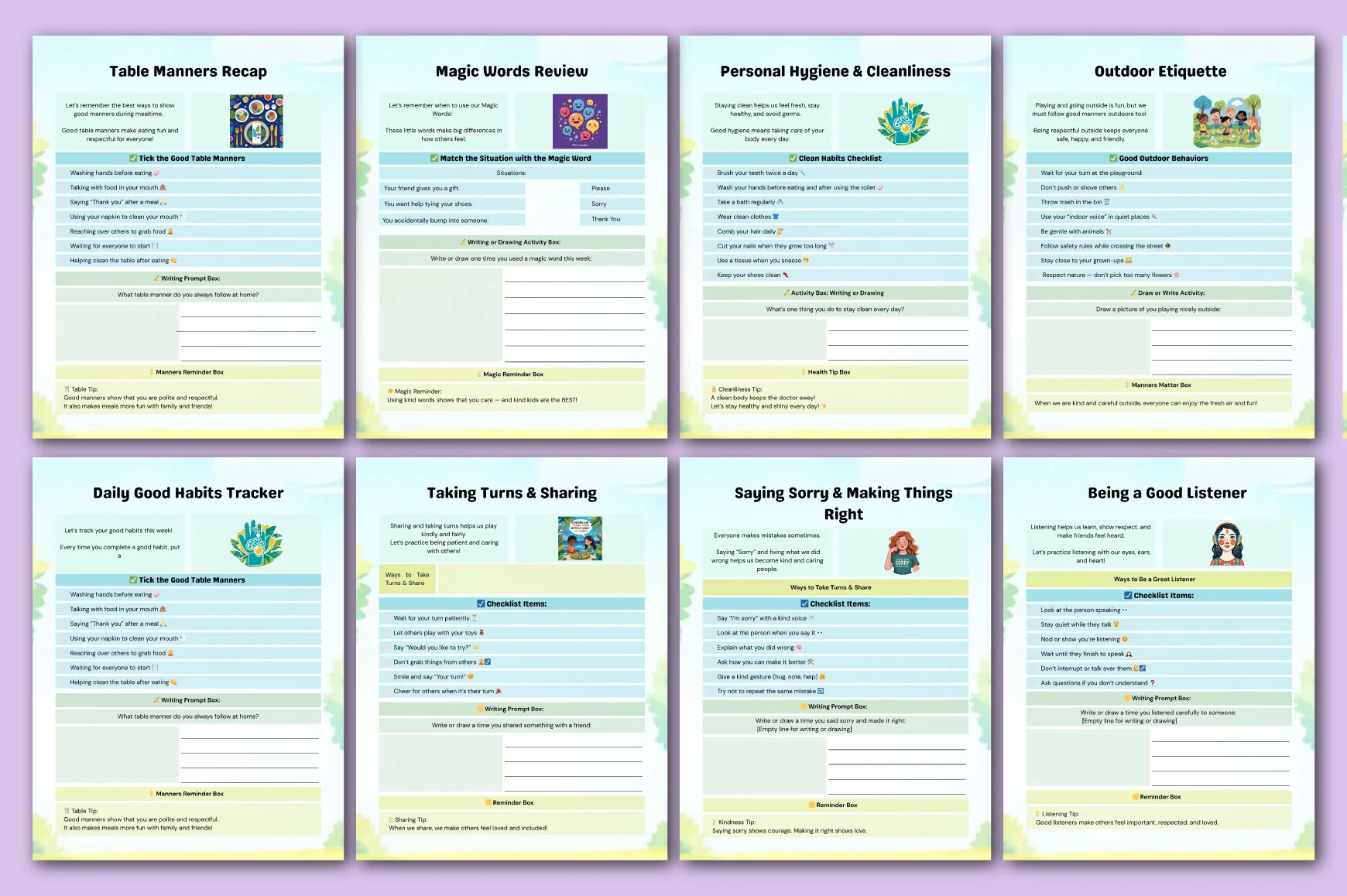 Good Habits & Manners Guide Planner - Image 4