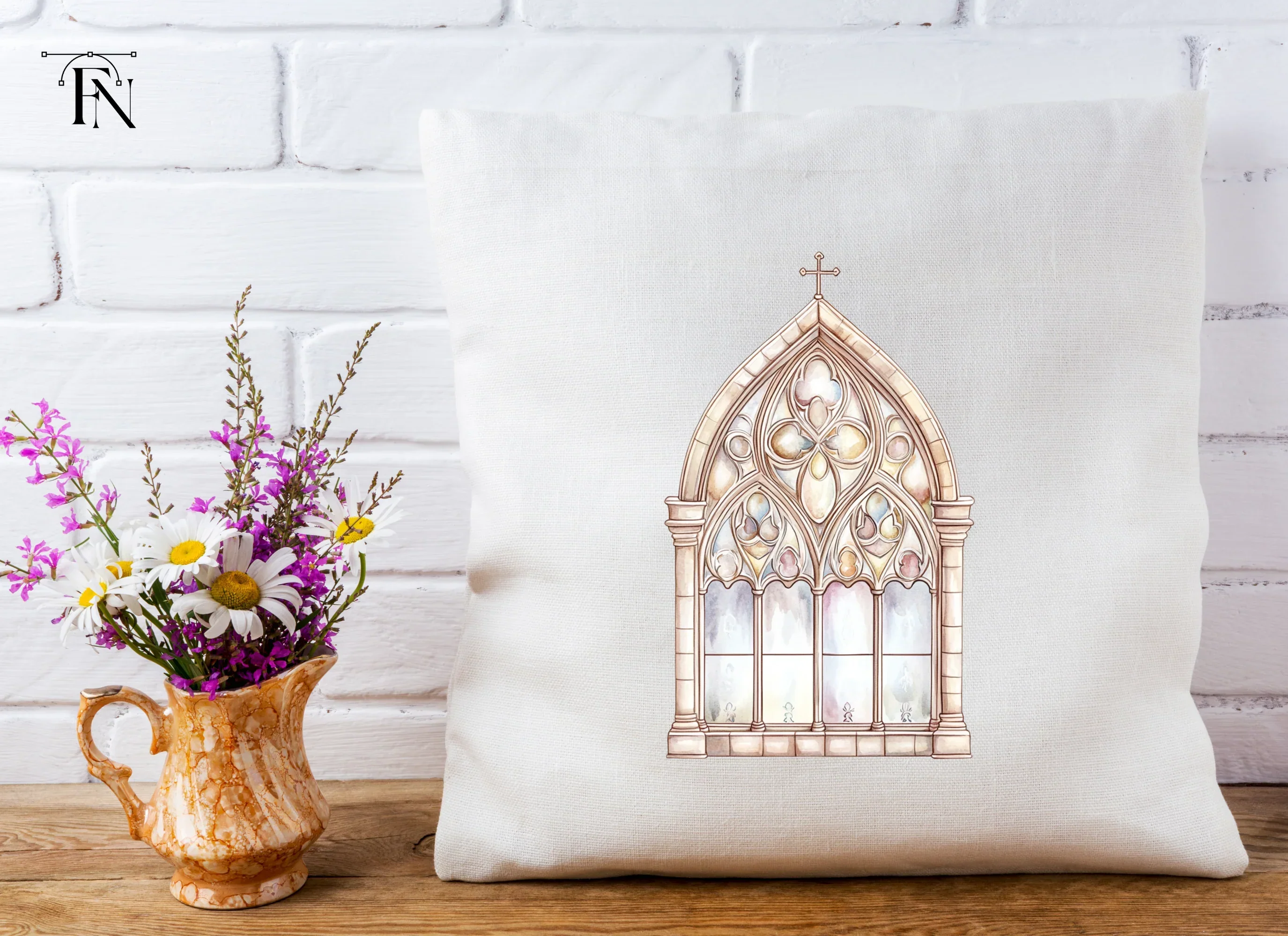 Gothic Church Window Clipart Bundle - Image 5
