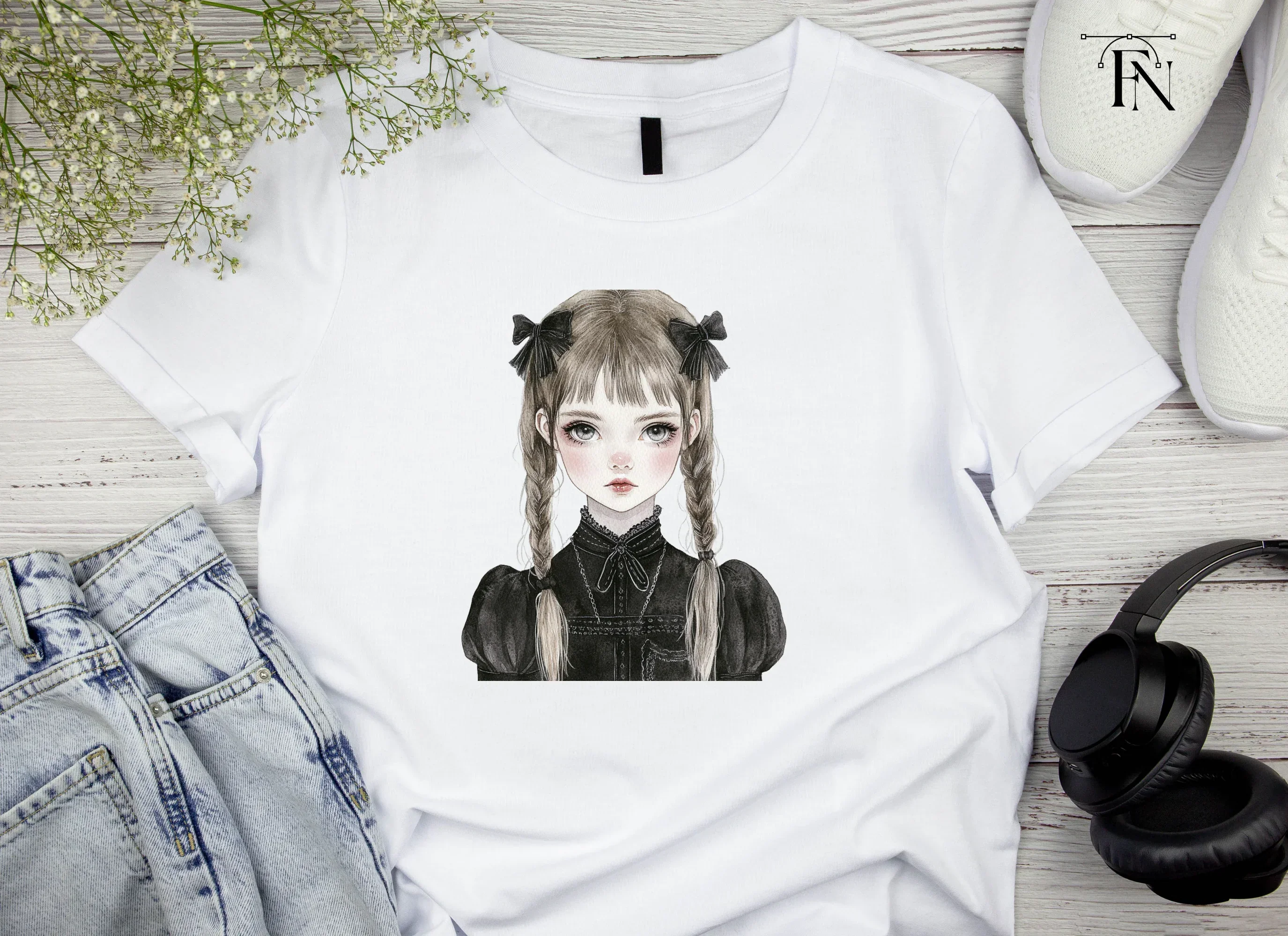 Gothic Lolita Girl Clipart Bundle - Image 4