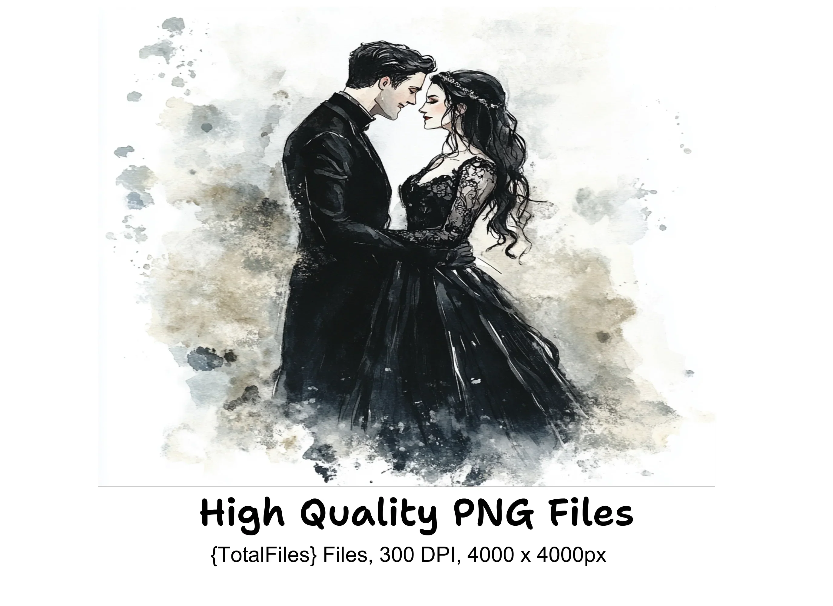 Gothic Romance Clipart Bundle