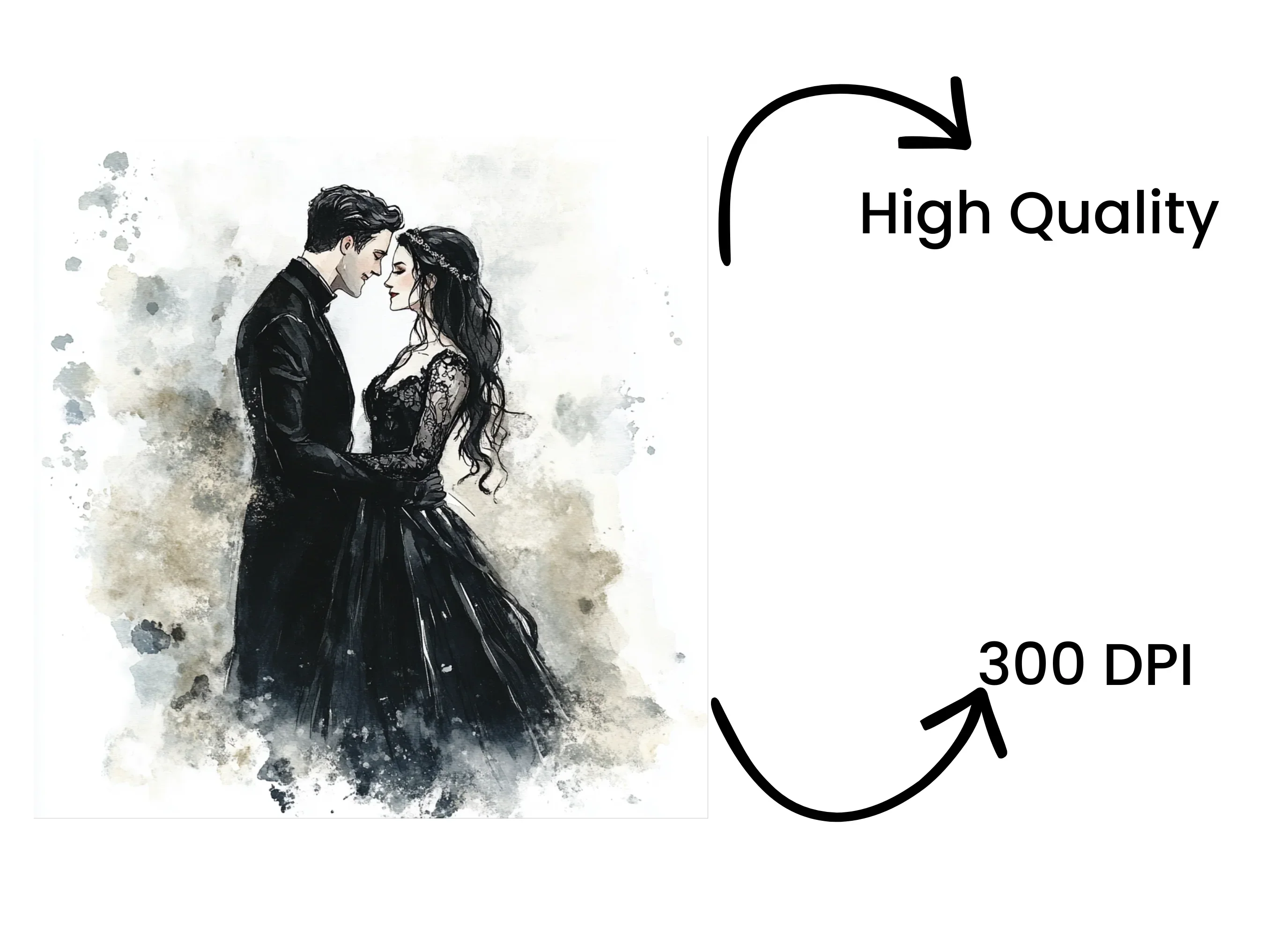 Gothic Romance Clipart Bundle - Image 4
