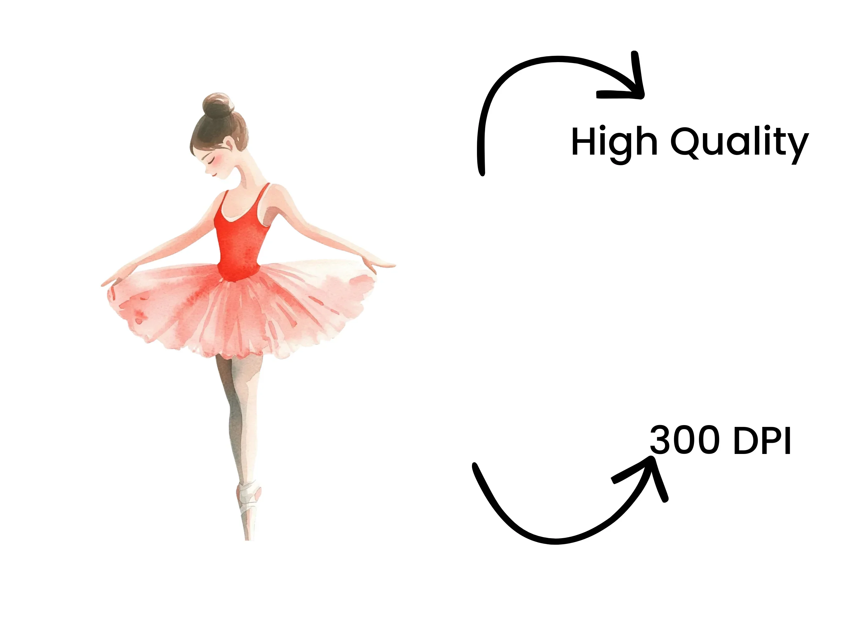Graceful Ballerina Clipart Bundle - Image 4