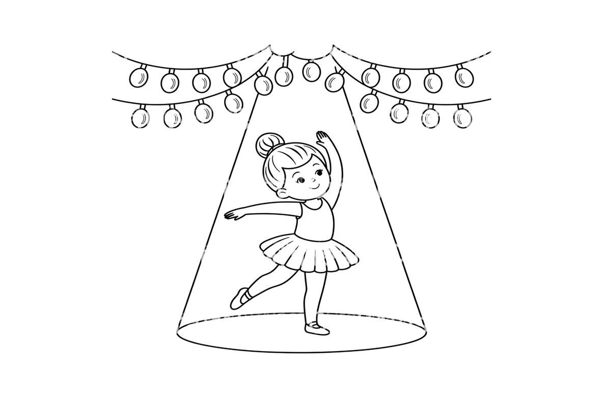 Graceful Ballerinas Coloring Books - Image 4
