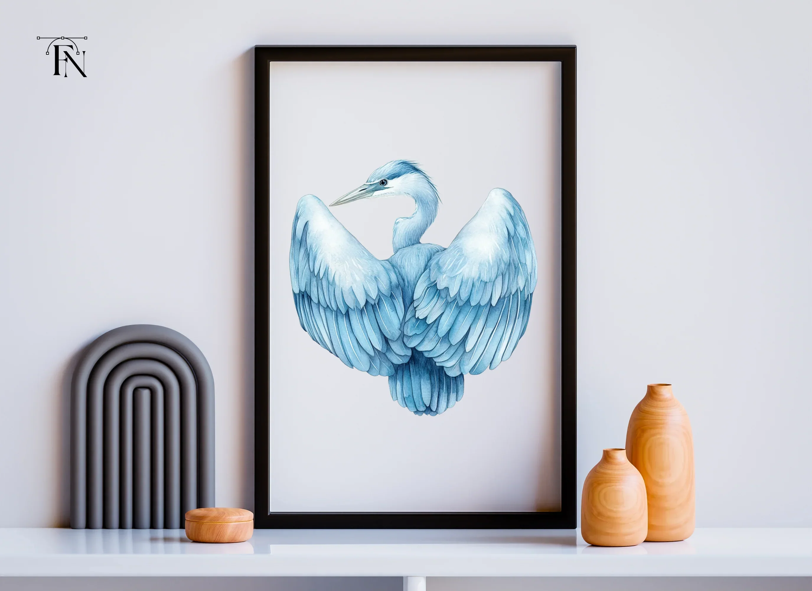 Graceful Blue Heron Clipart Bundle - Image 5