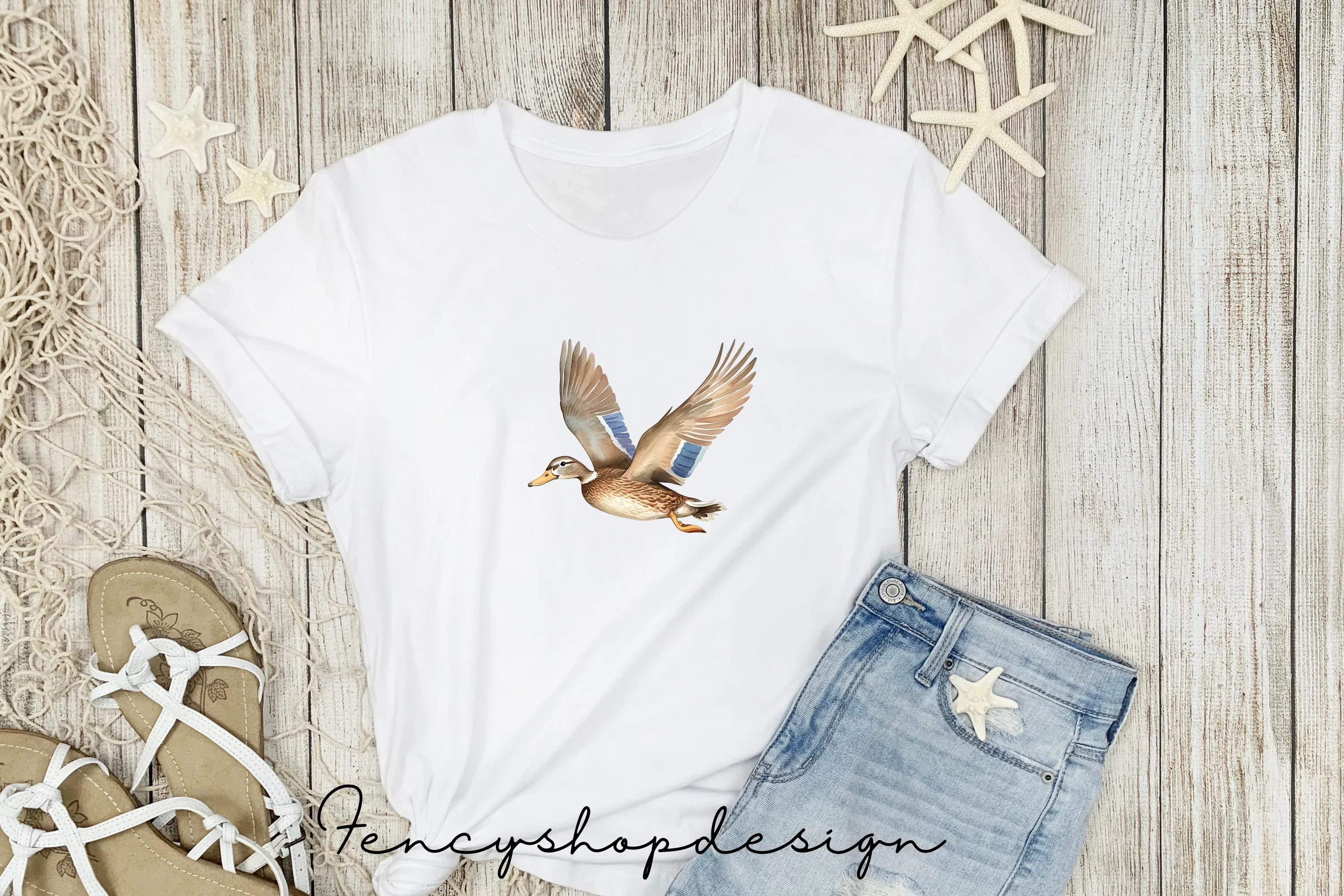 Graceful Flying Ducks Clipart Bundle - Image 2