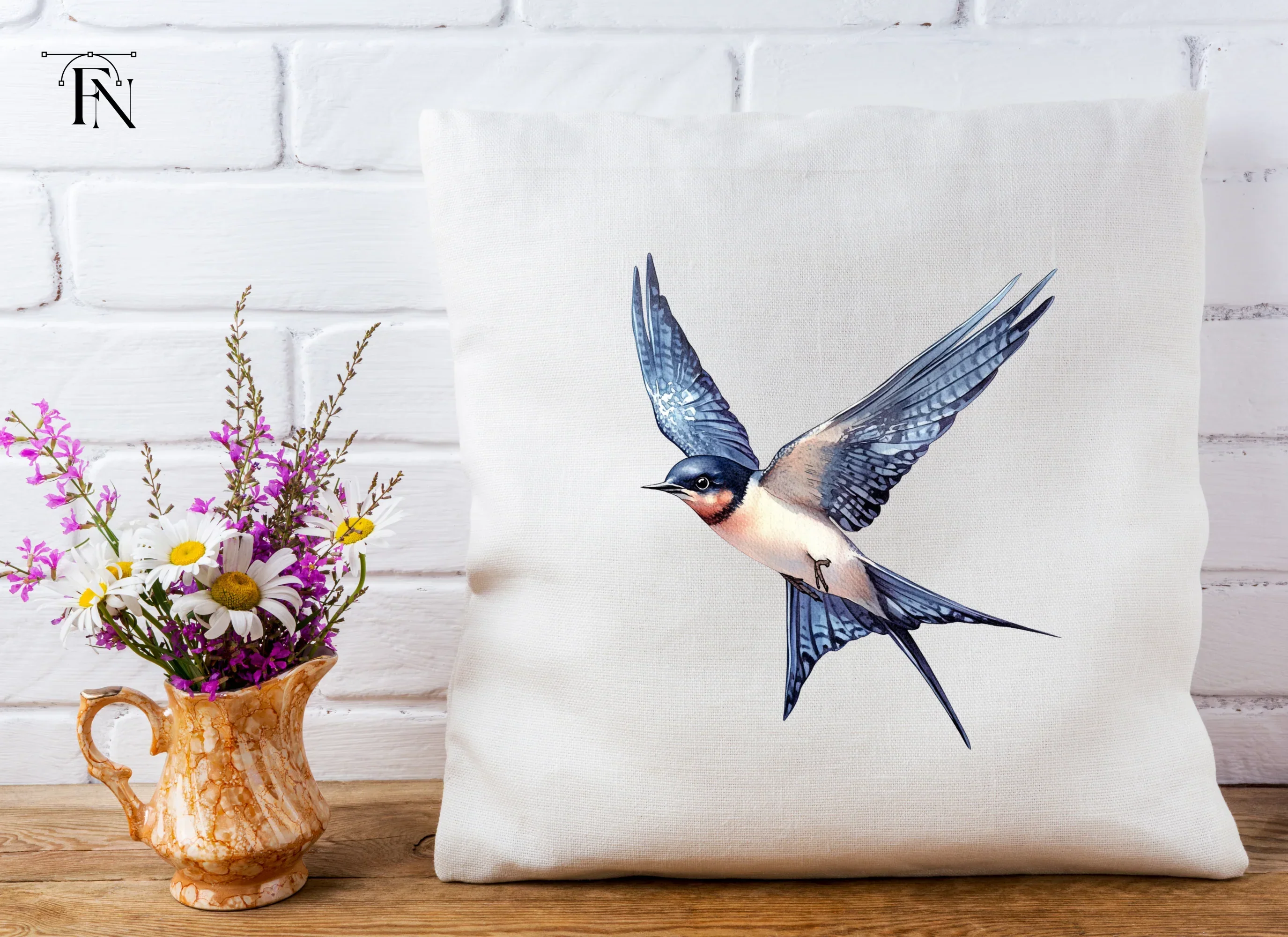 Graceful Flying Swallow Clipart Bundle - Image 4