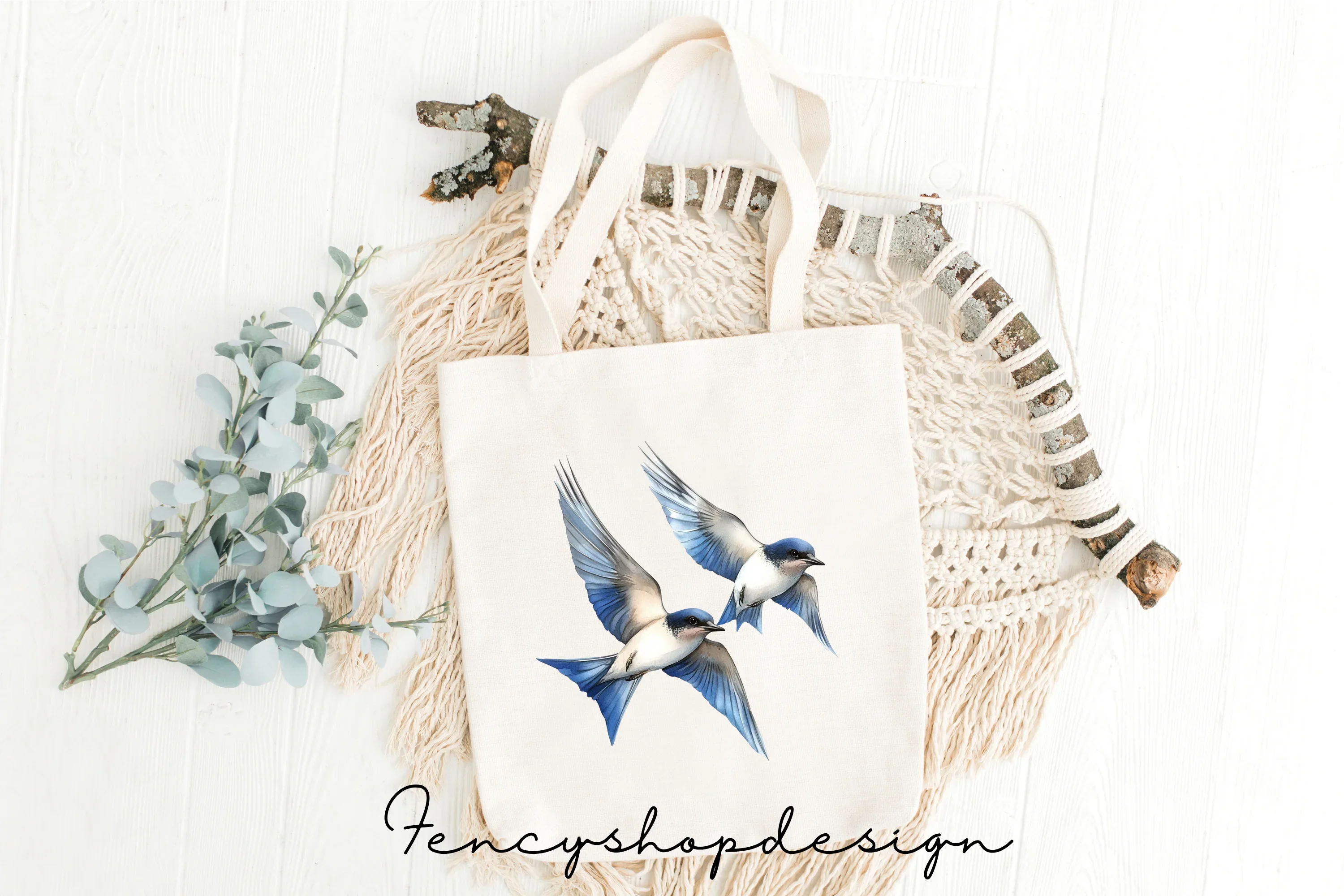 Graceful Flying Swallows Clipart Bundle - Image 2