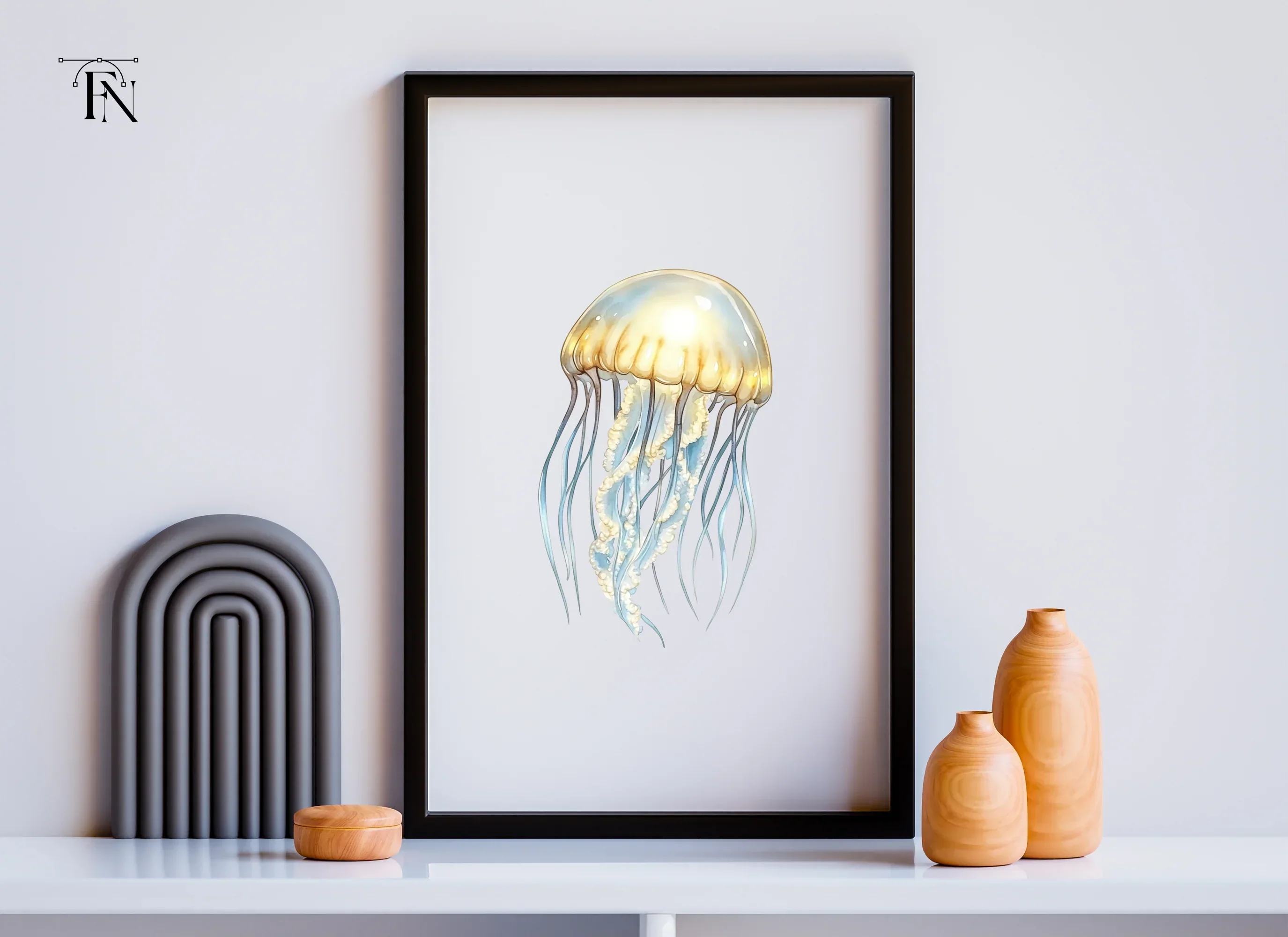 Graceful Jellyfish Clipart Bundle - Image 3