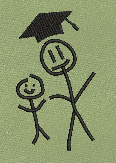 Graduated Embroidery Design