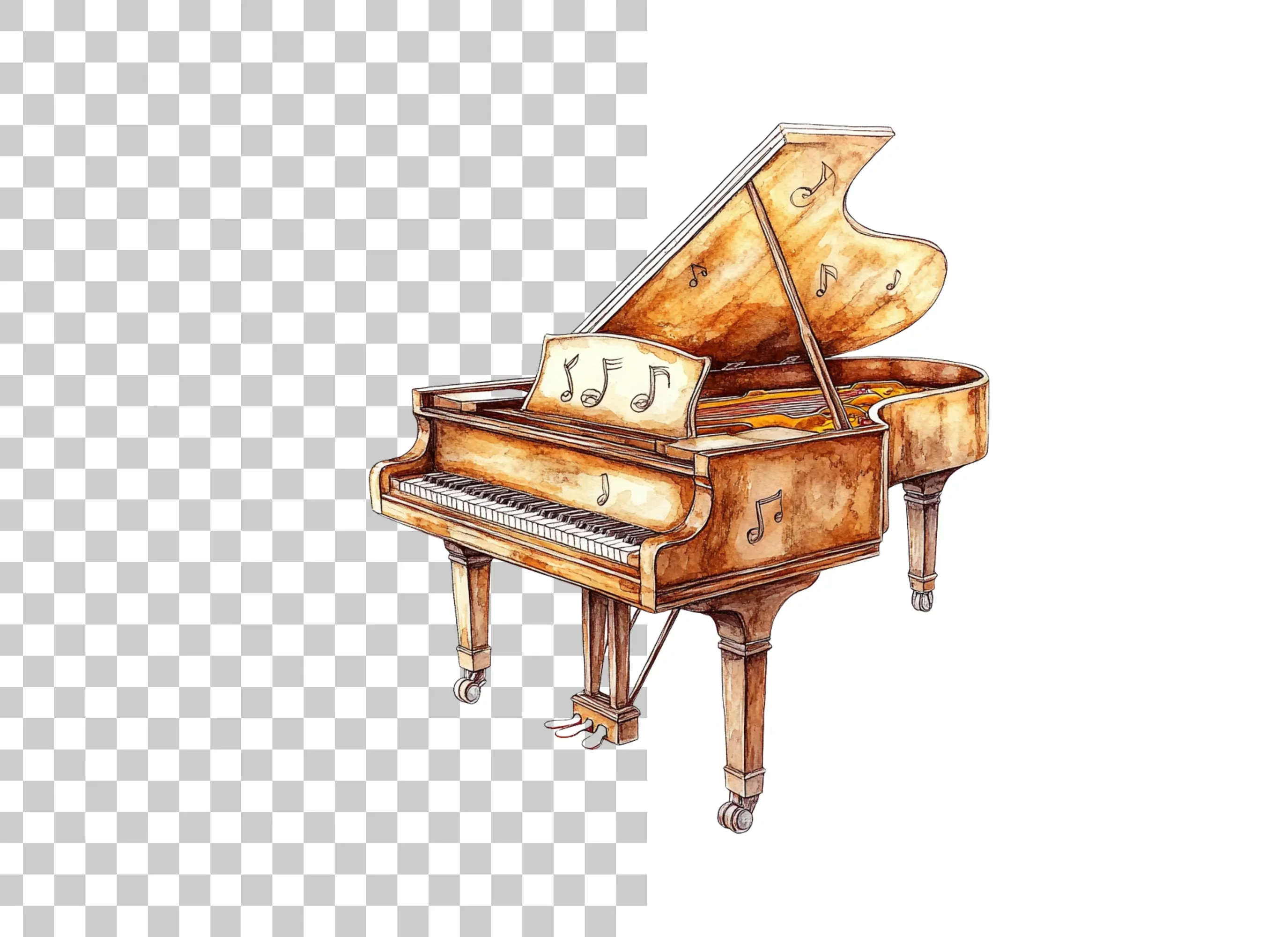 Grand Piano Clipart Bundle - Image 5